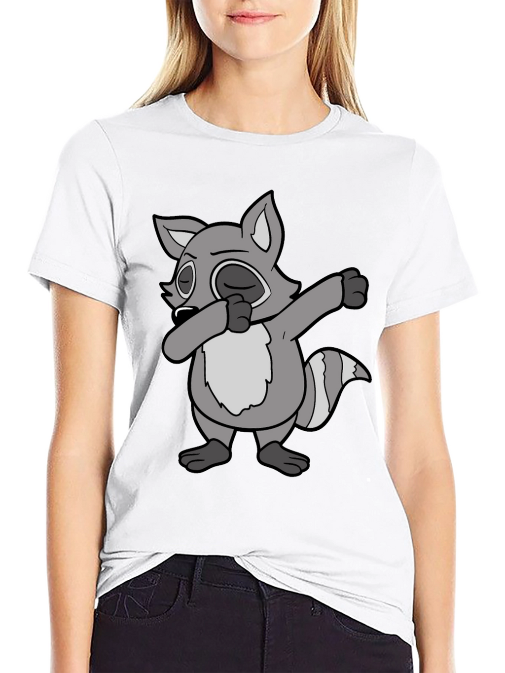 Dabbing Raccoon Graphic Tee