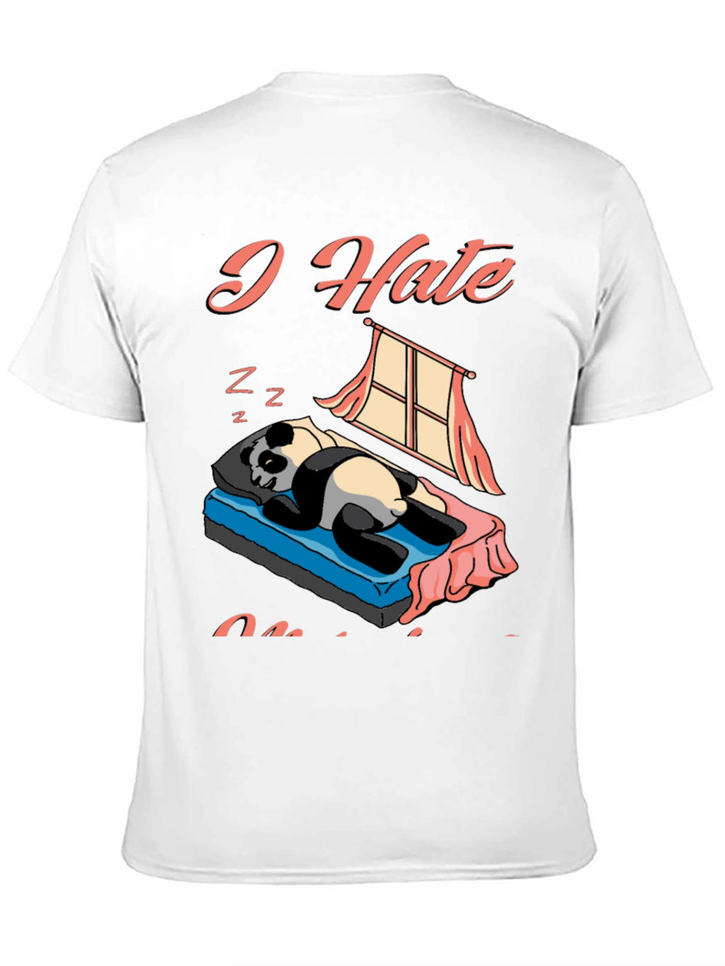 I Hate Mornings Panda Graphic Tee