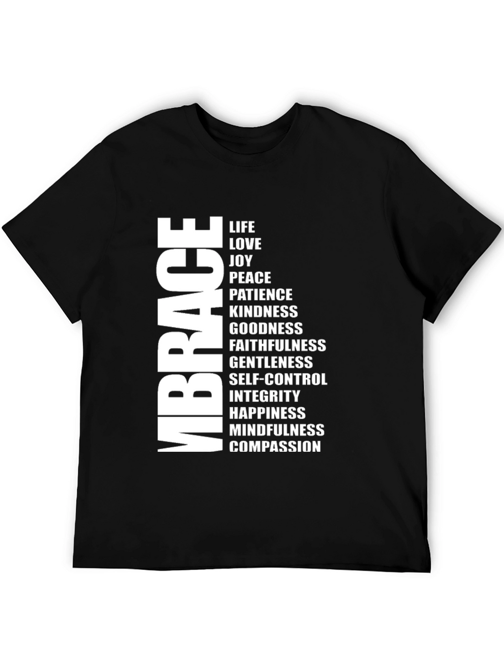 Embrace Kindness Black Graphic Tee