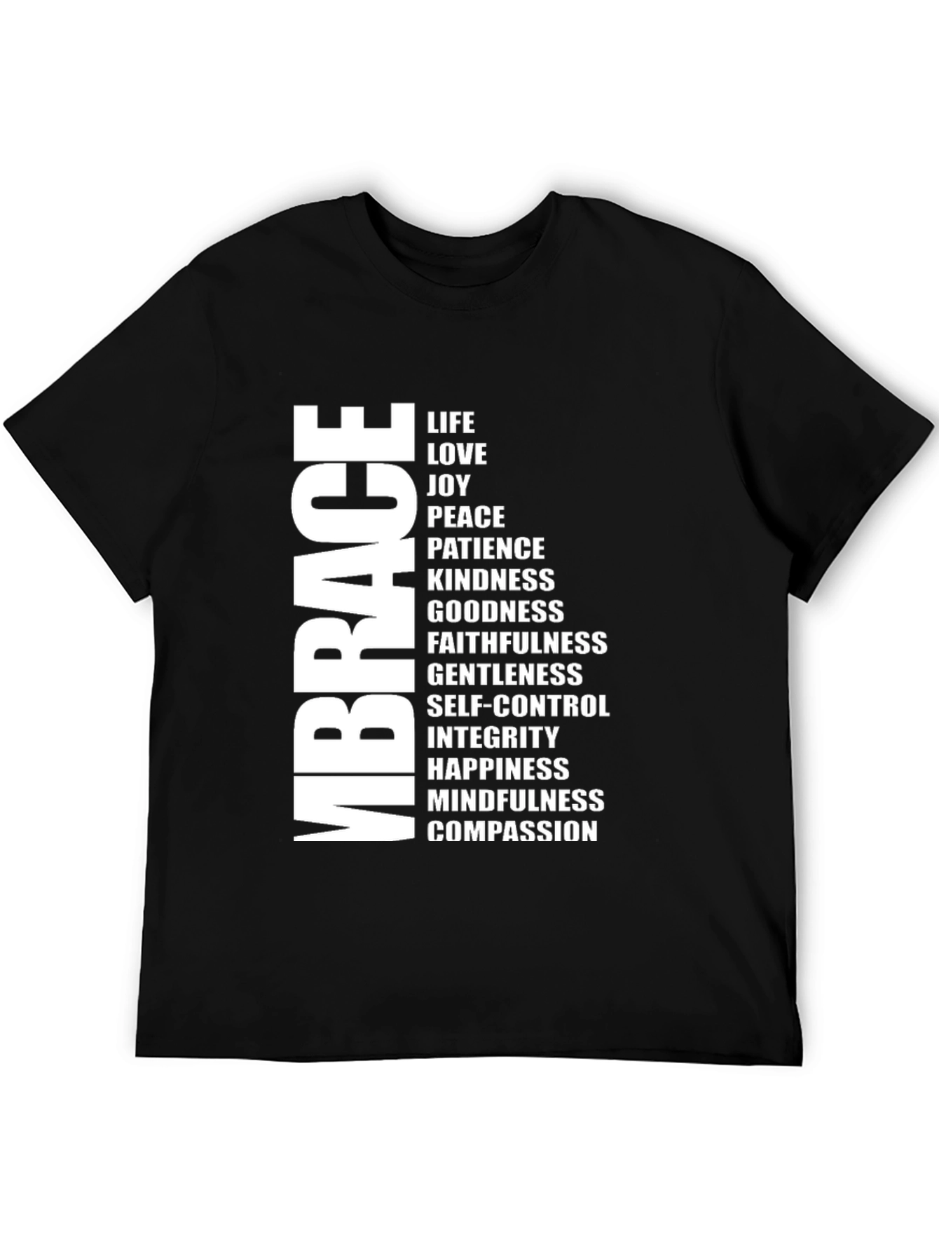 Embrace Kindness Black Graphic Tee