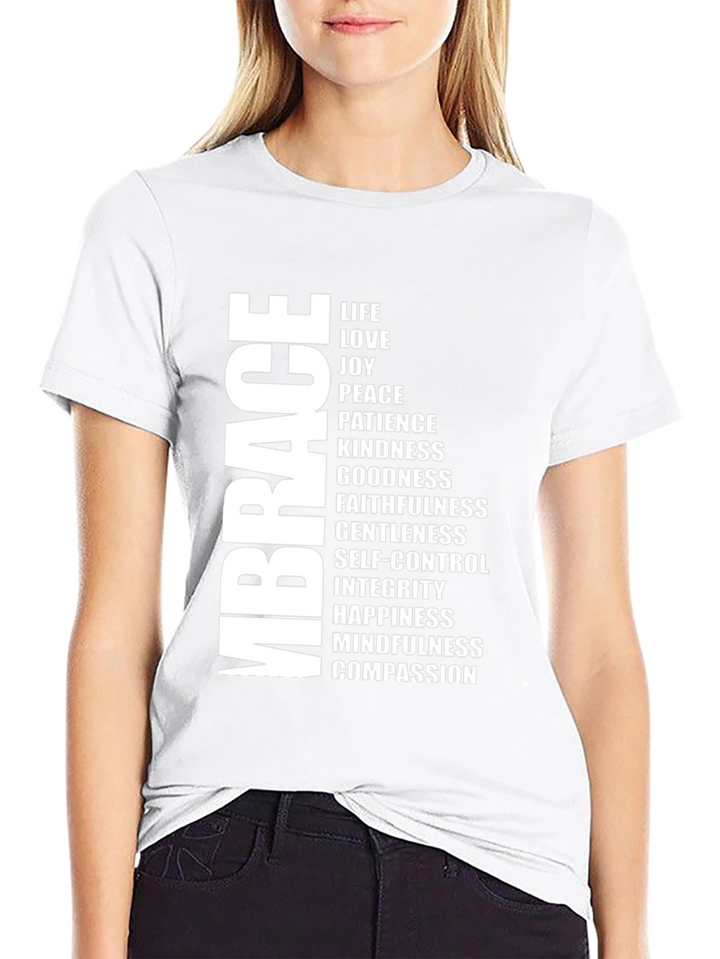 Embrace Kindness Black Graphic Tee