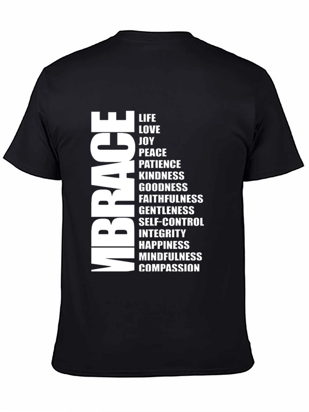 Embrace Kindness Black Graphic Tee