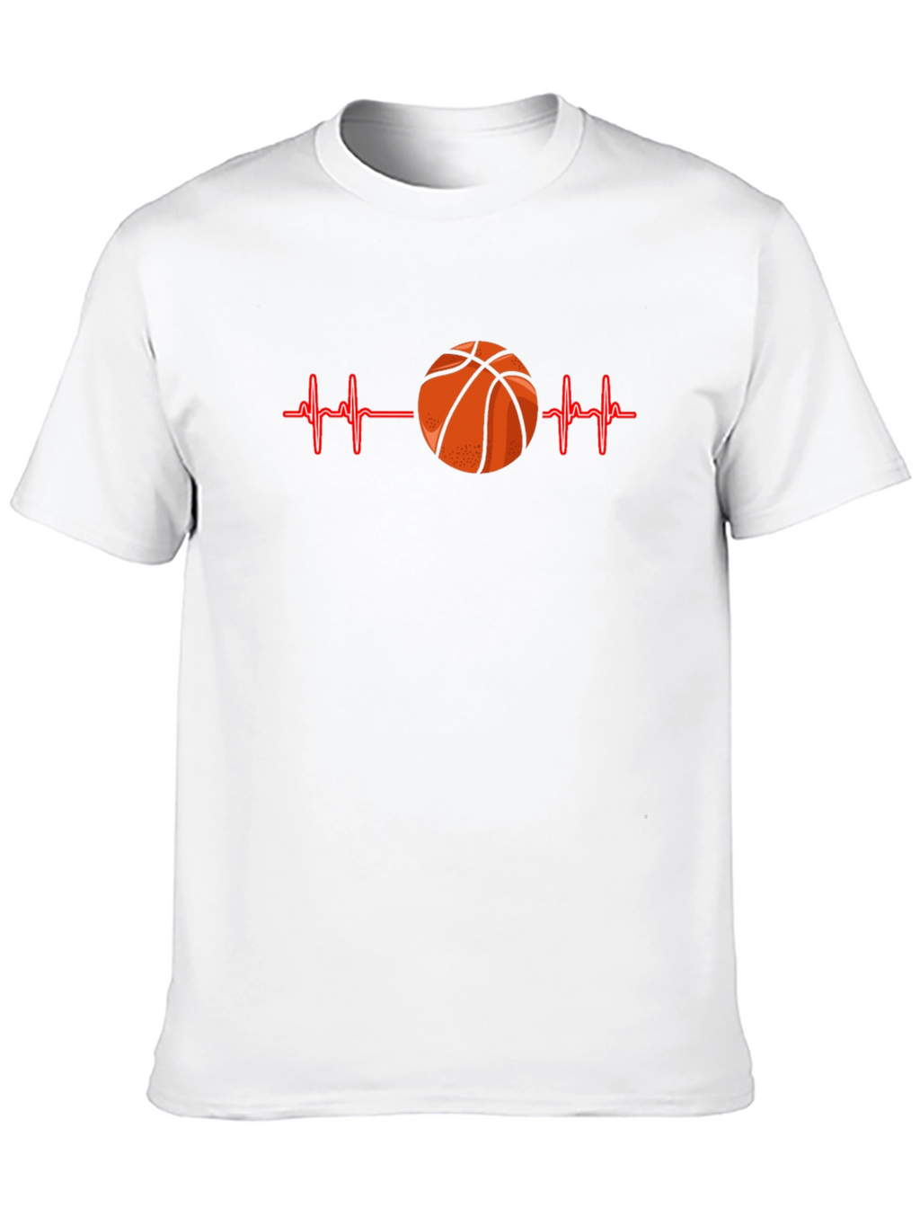 Basketball Heartbeat Graphic T-Shirt