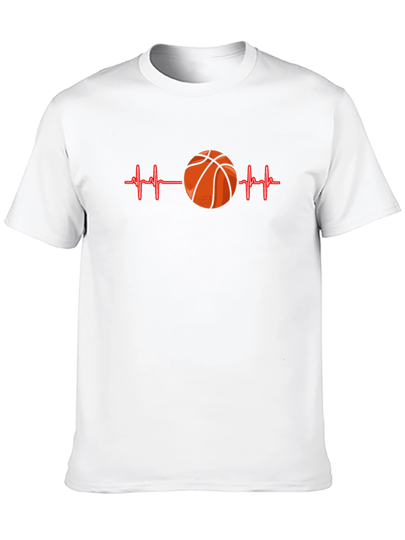 Basketball Heartbeat Graphic T-Shirt