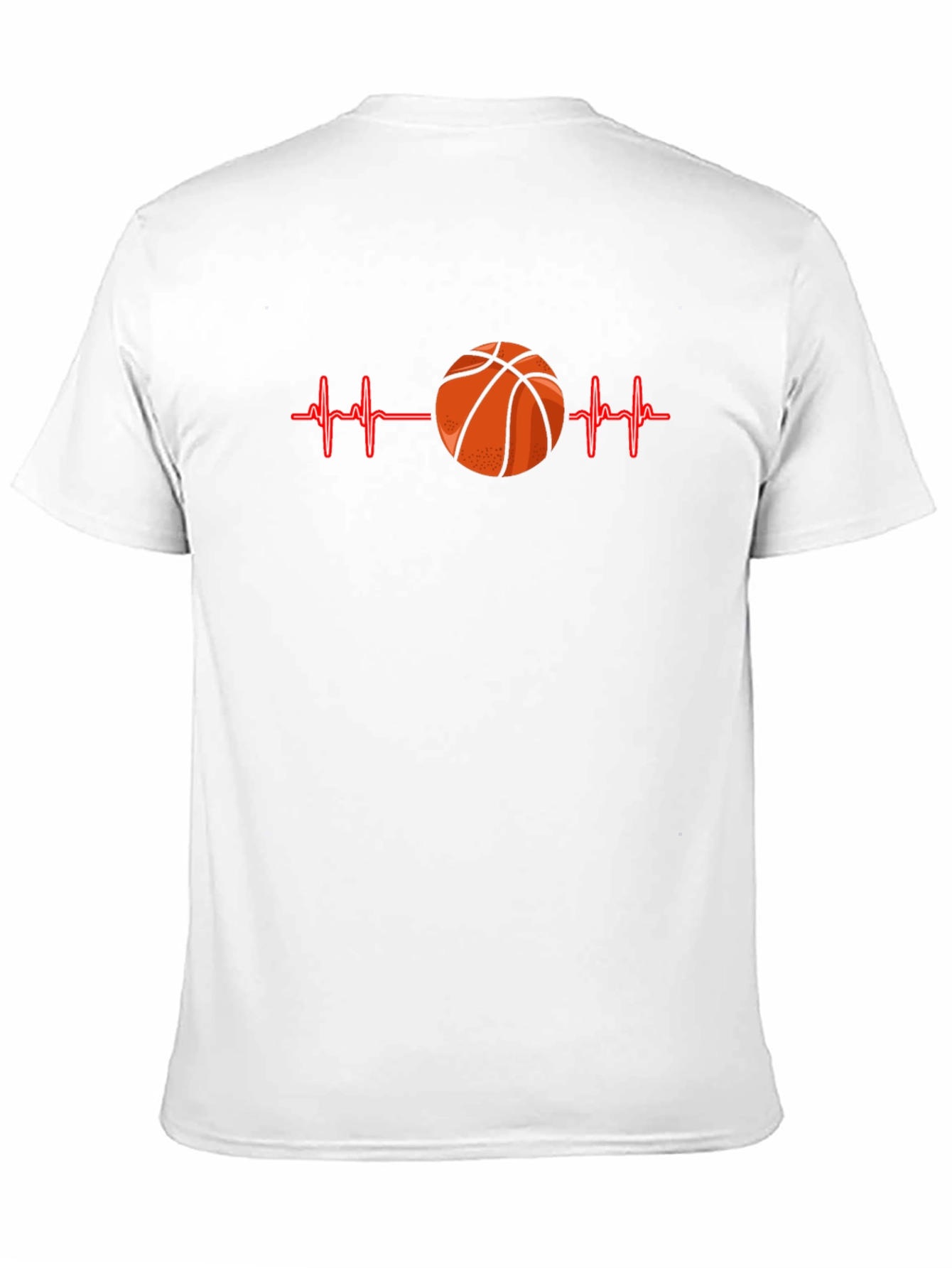 Basketball Heartbeat Graphic T-Shirt