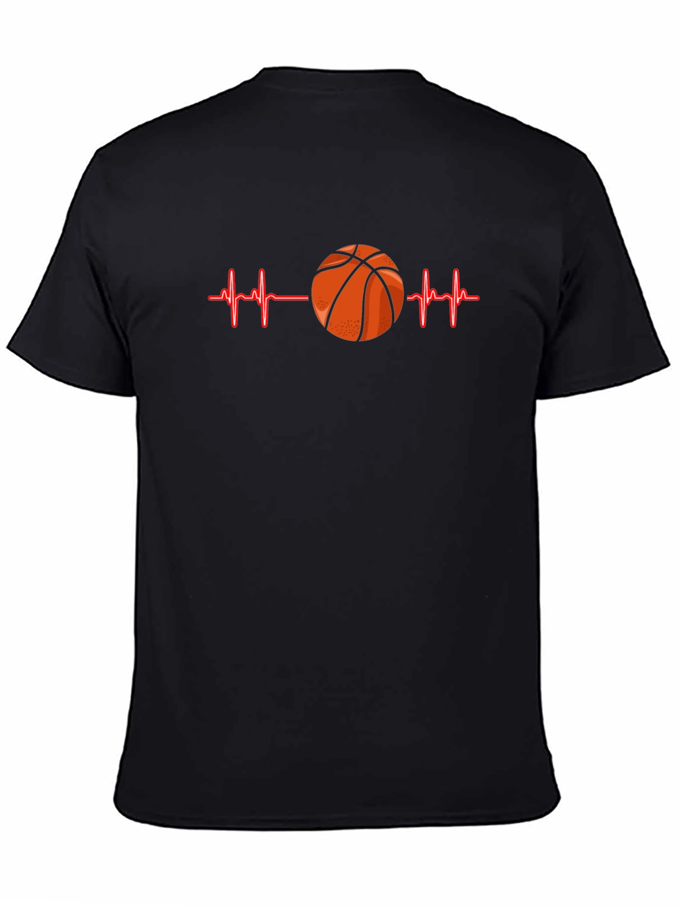 Basketball Heartbeat Graphic T-Shirt