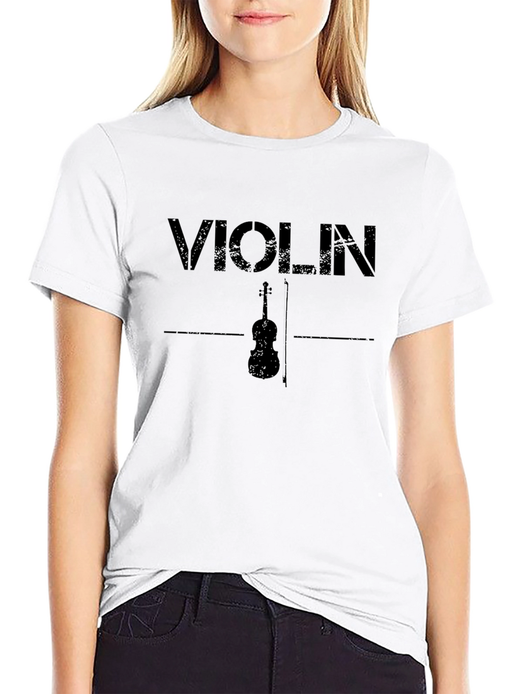 Violin Graphic T-Shirt - Musician Apparel