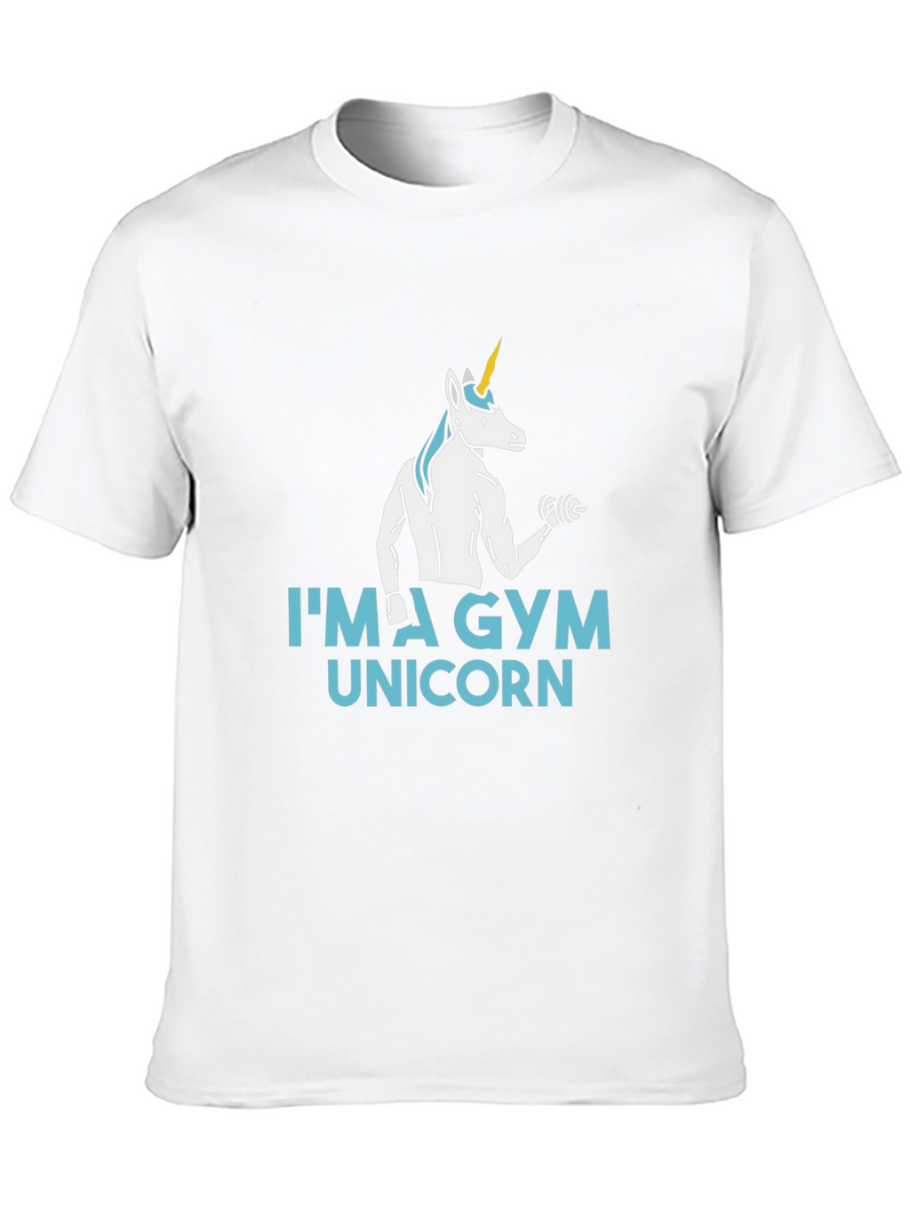 Gym Unicorn Black T-Shirt