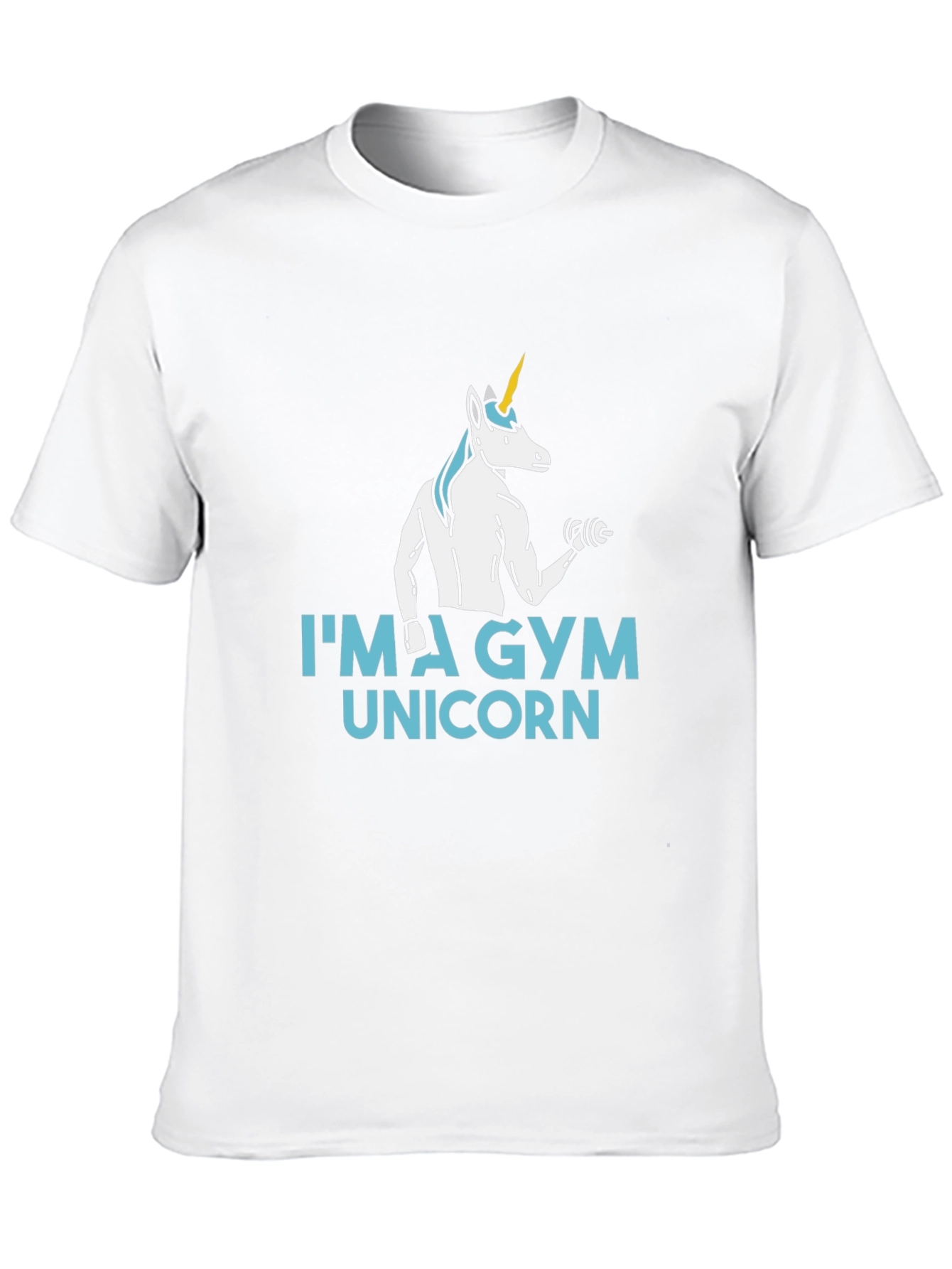 Gym Unicorn Black T-Shirt