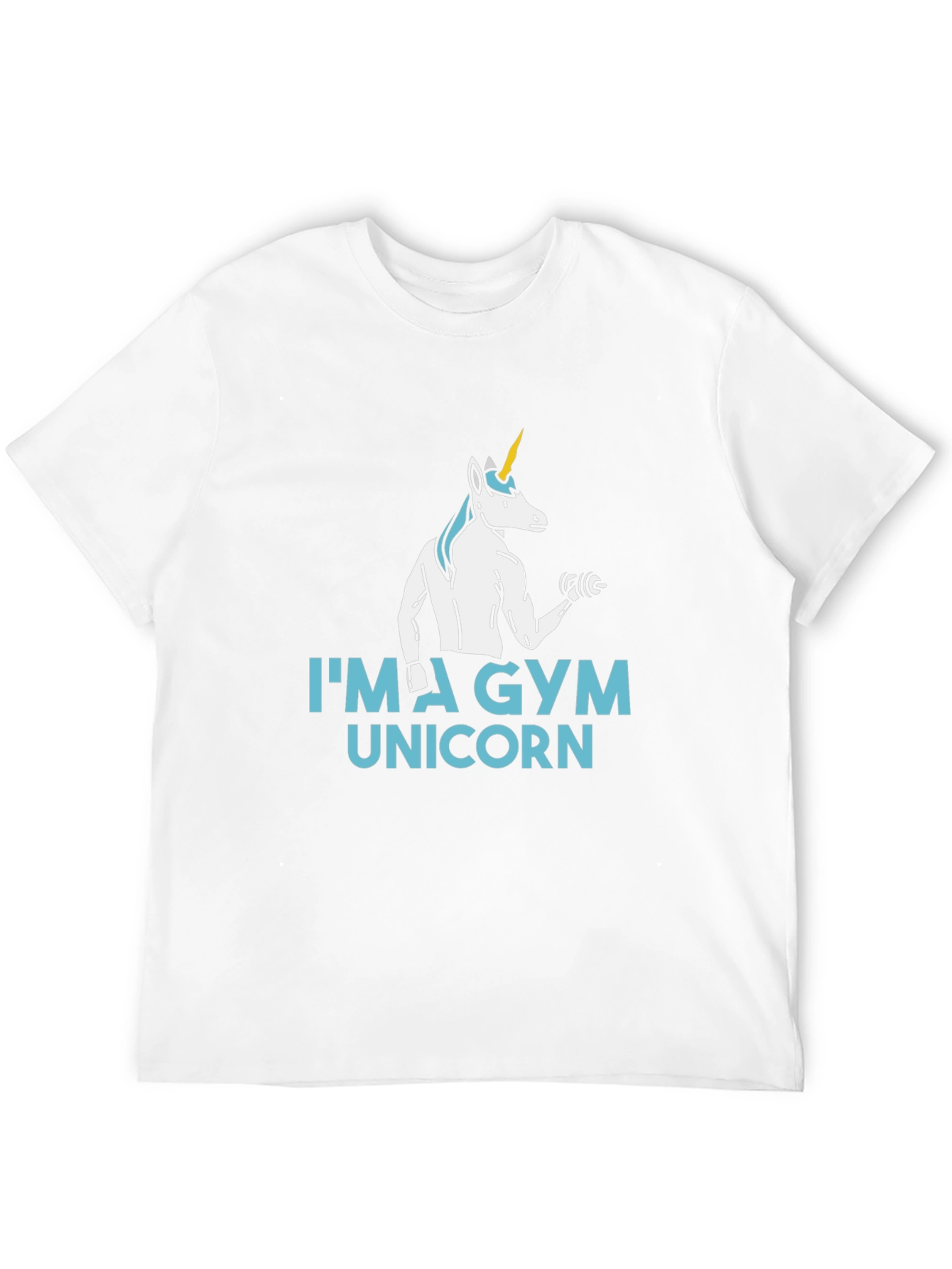 Gym Unicorn Black T-Shirt