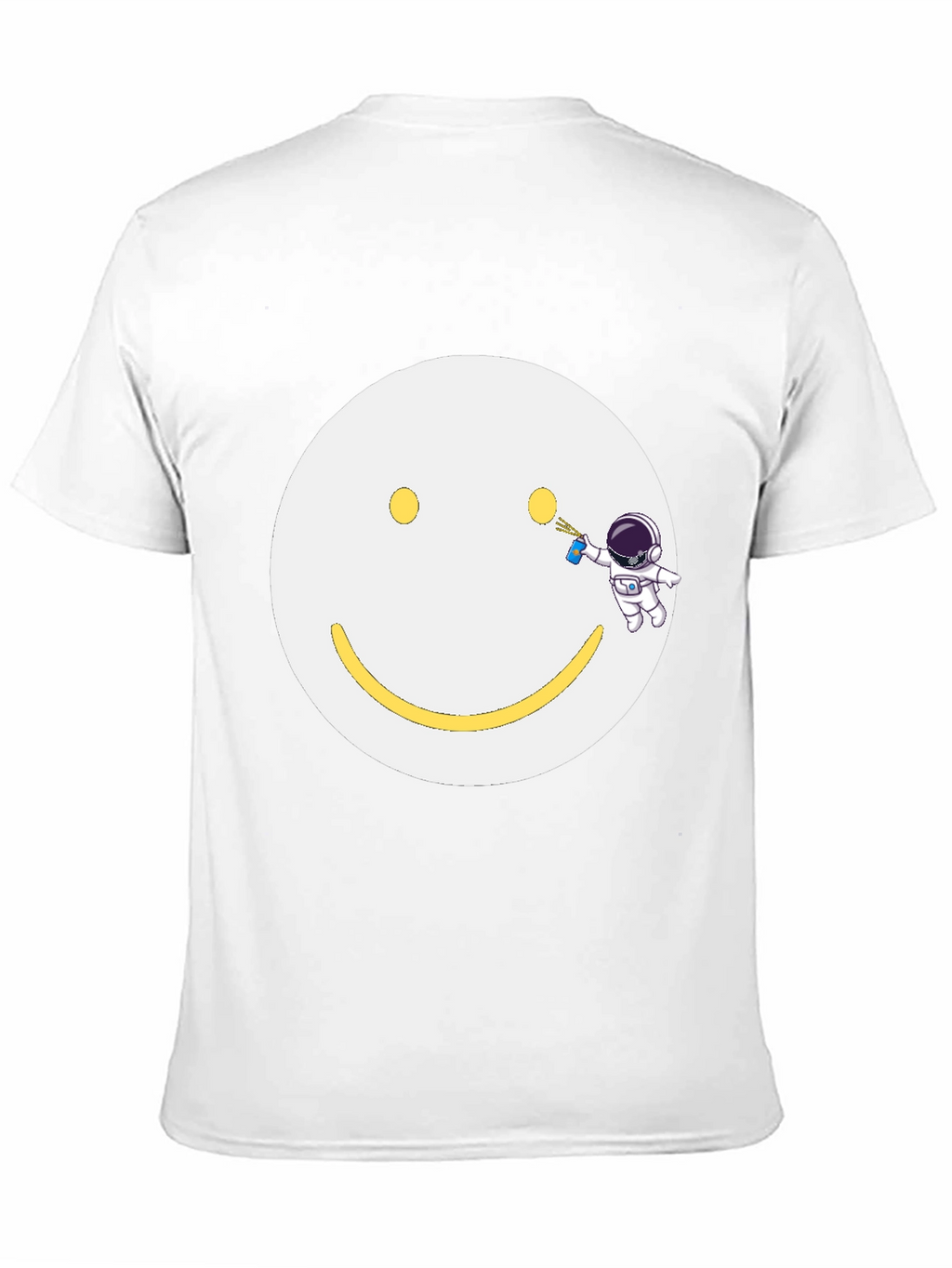 Smiley Face Astronaut T-Shirt - Unique Graphic Tee