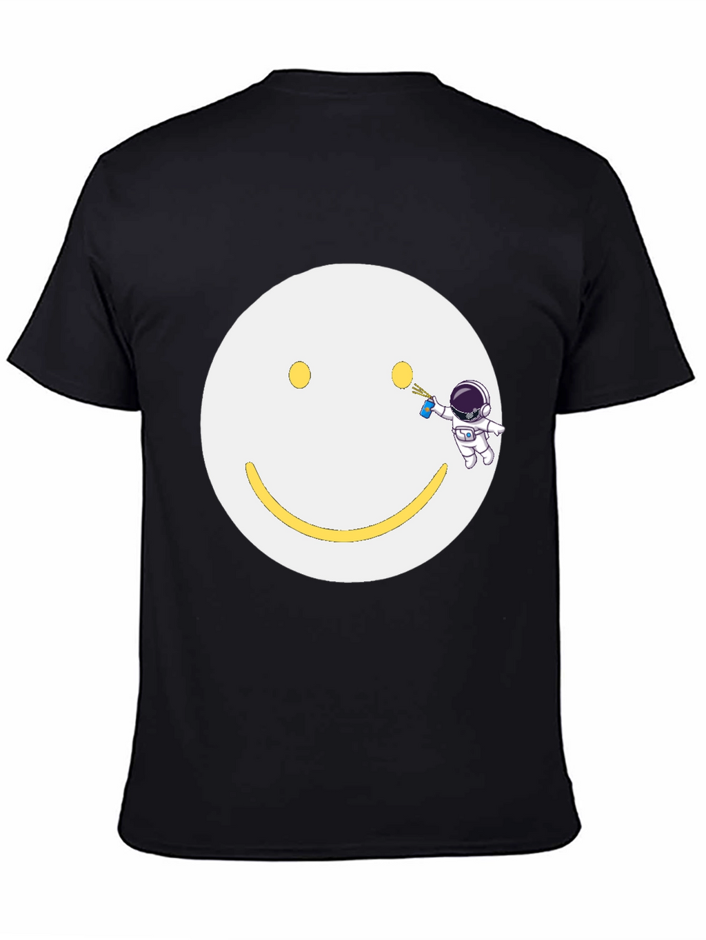 Smiley Face Astronaut T-Shirt - Unique Graphic Tee