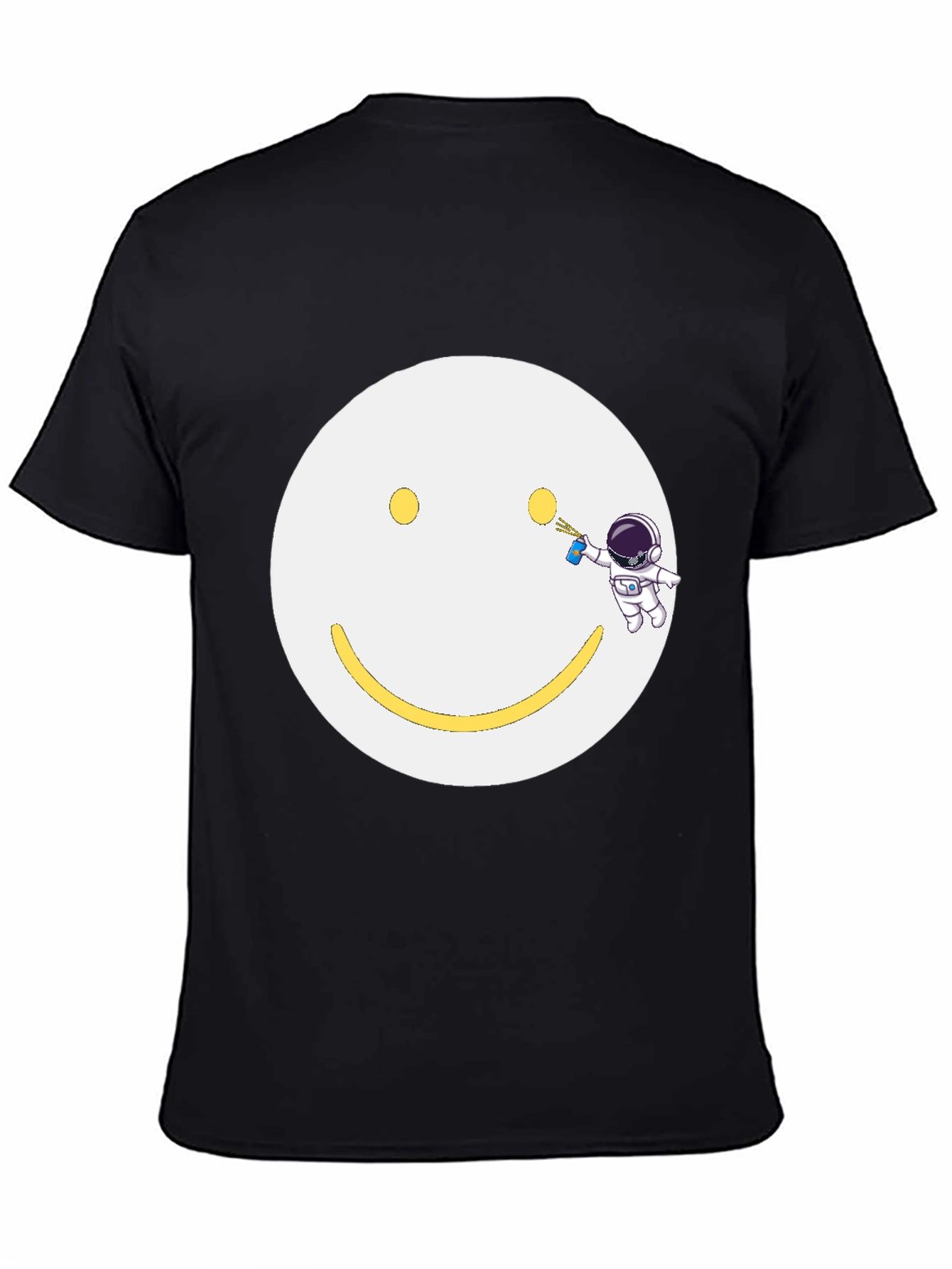 Smiley Face Astronaut T-Shirt - Unique Graphic Tee