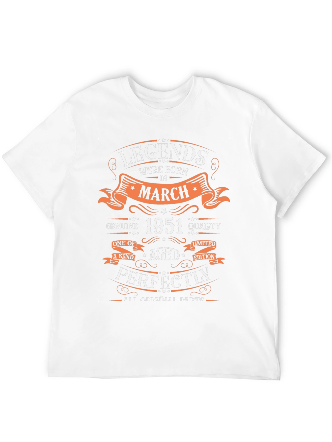 Legends Born in March 1951 Graphic T-Shirt