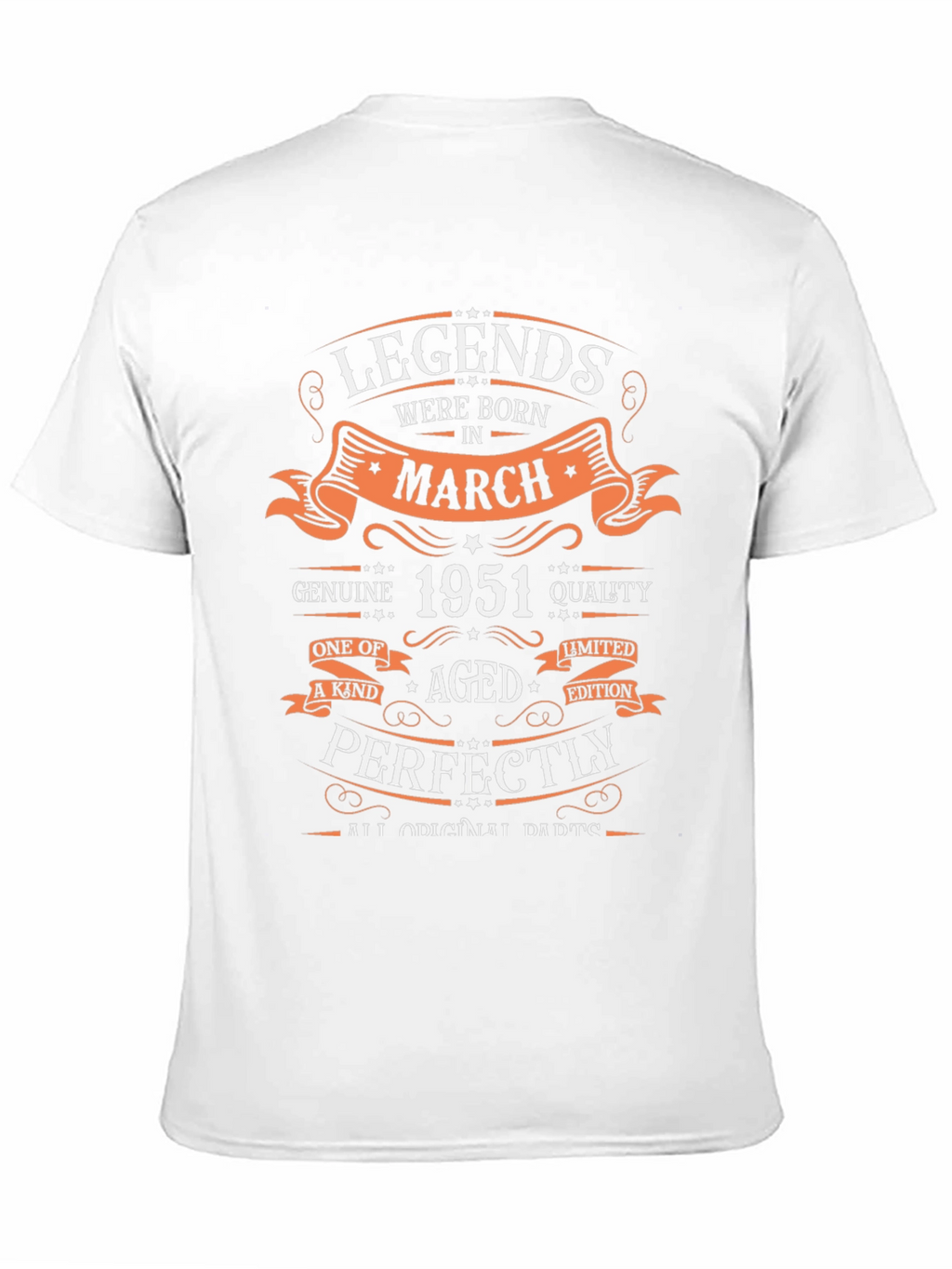 Legends Born in March 1951 Graphic T-Shirt