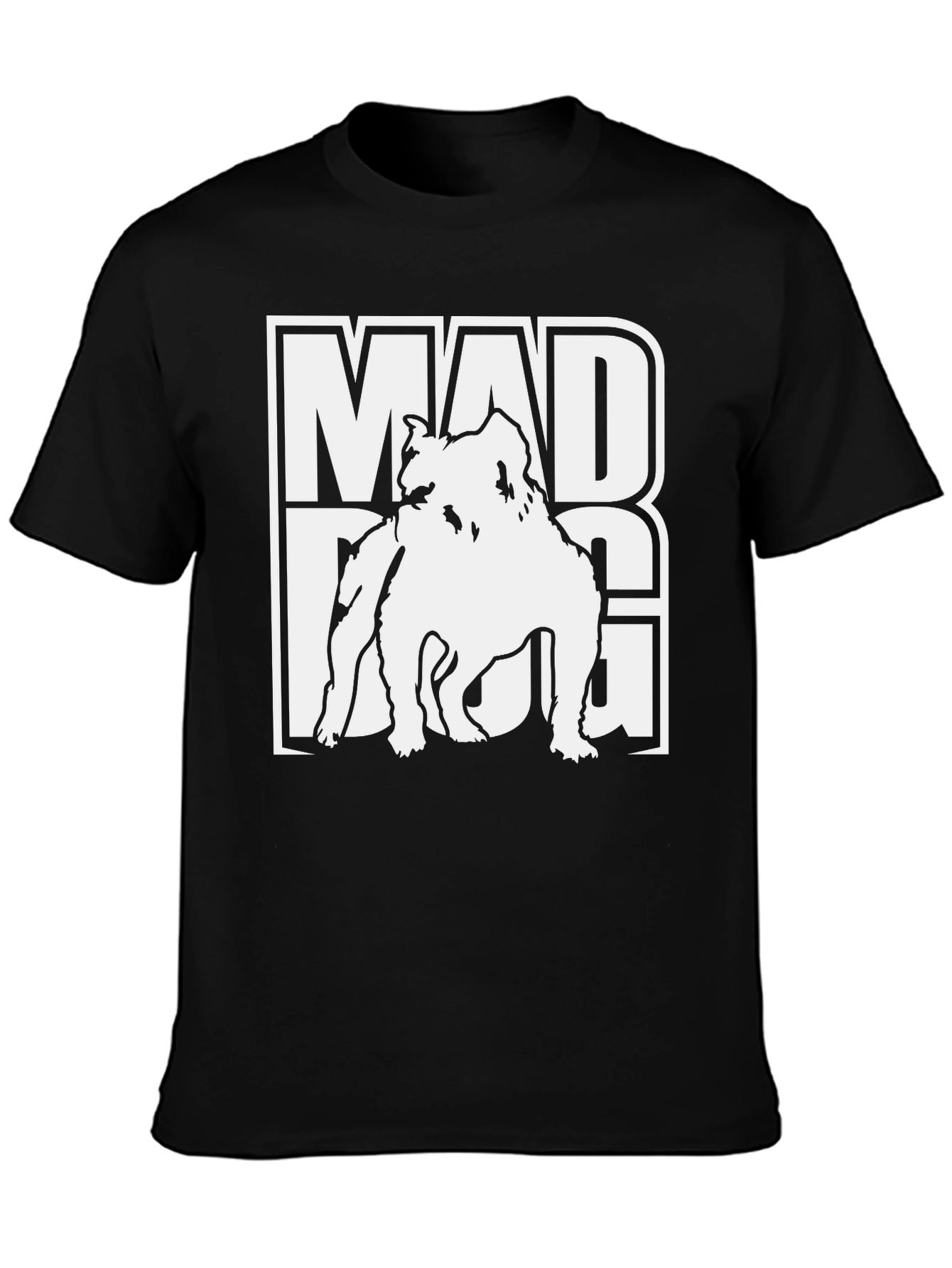 Mad Dog Graphic Tee - Mens Short Sleeve Crew Neck T-Shirt