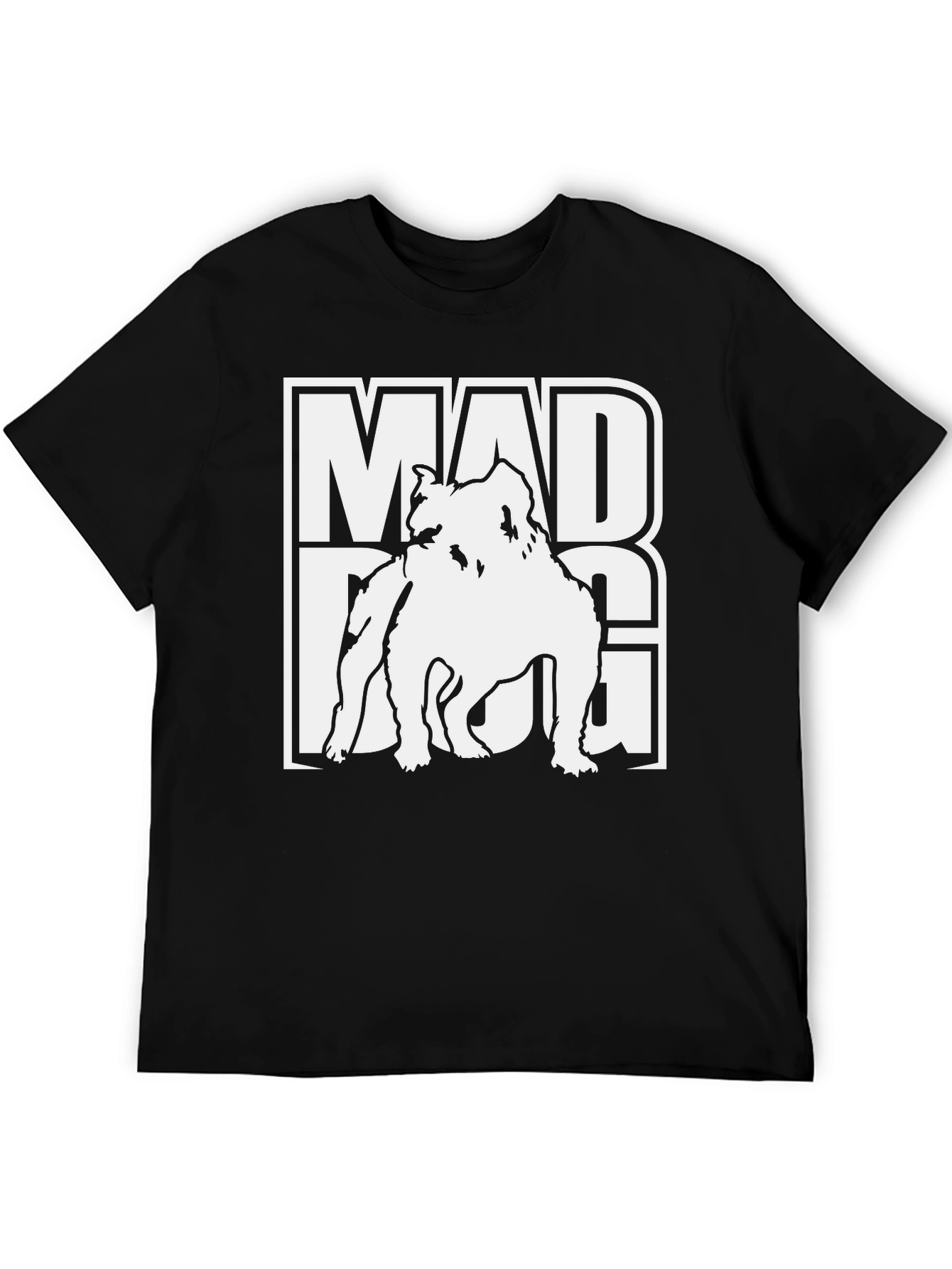 Mad Dog Graphic Tee - Mens Short Sleeve Crew Neck T-Shirt
