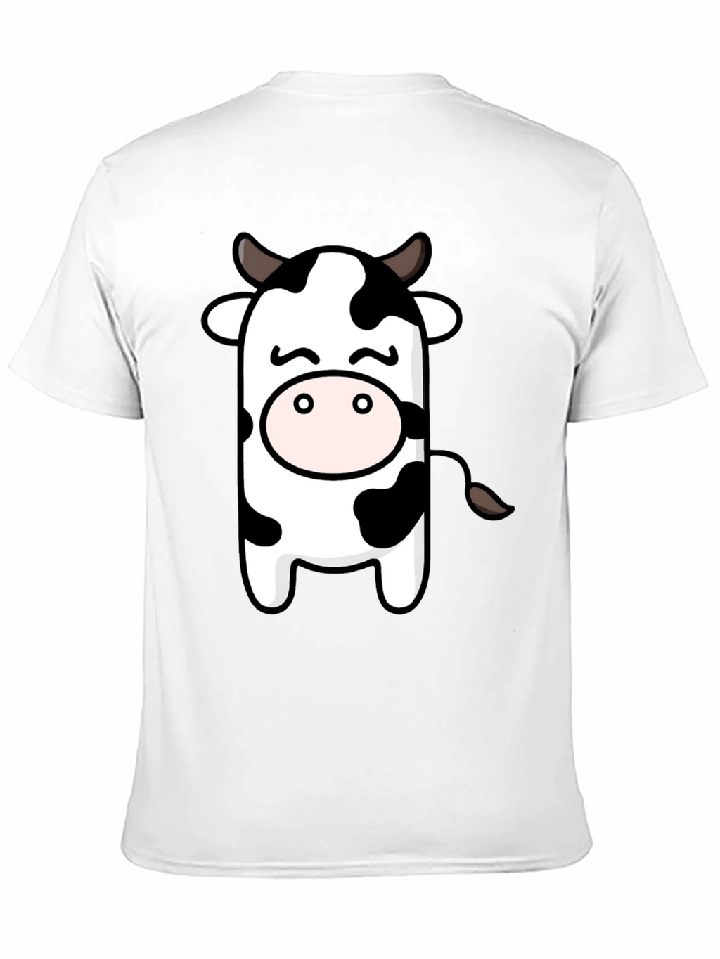 Cute Cow Graphic Black T-Shirt