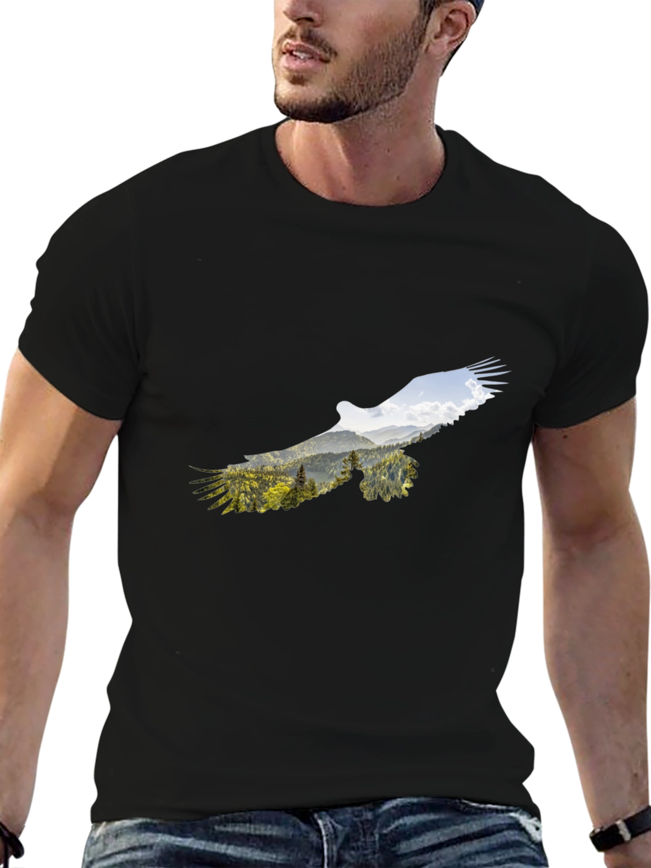 Eagle Mountain Graphic Black T-Shirt