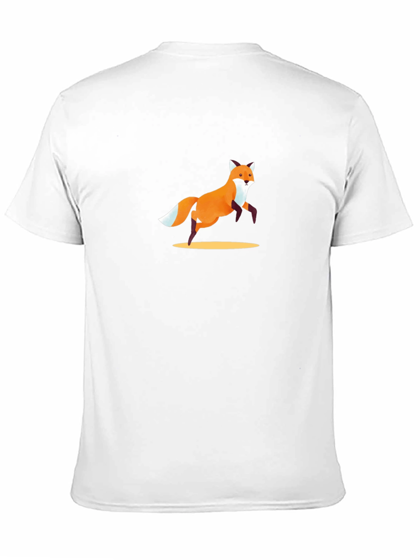 Fox Graphic Tee - Black Cotton Casual T-Shirt