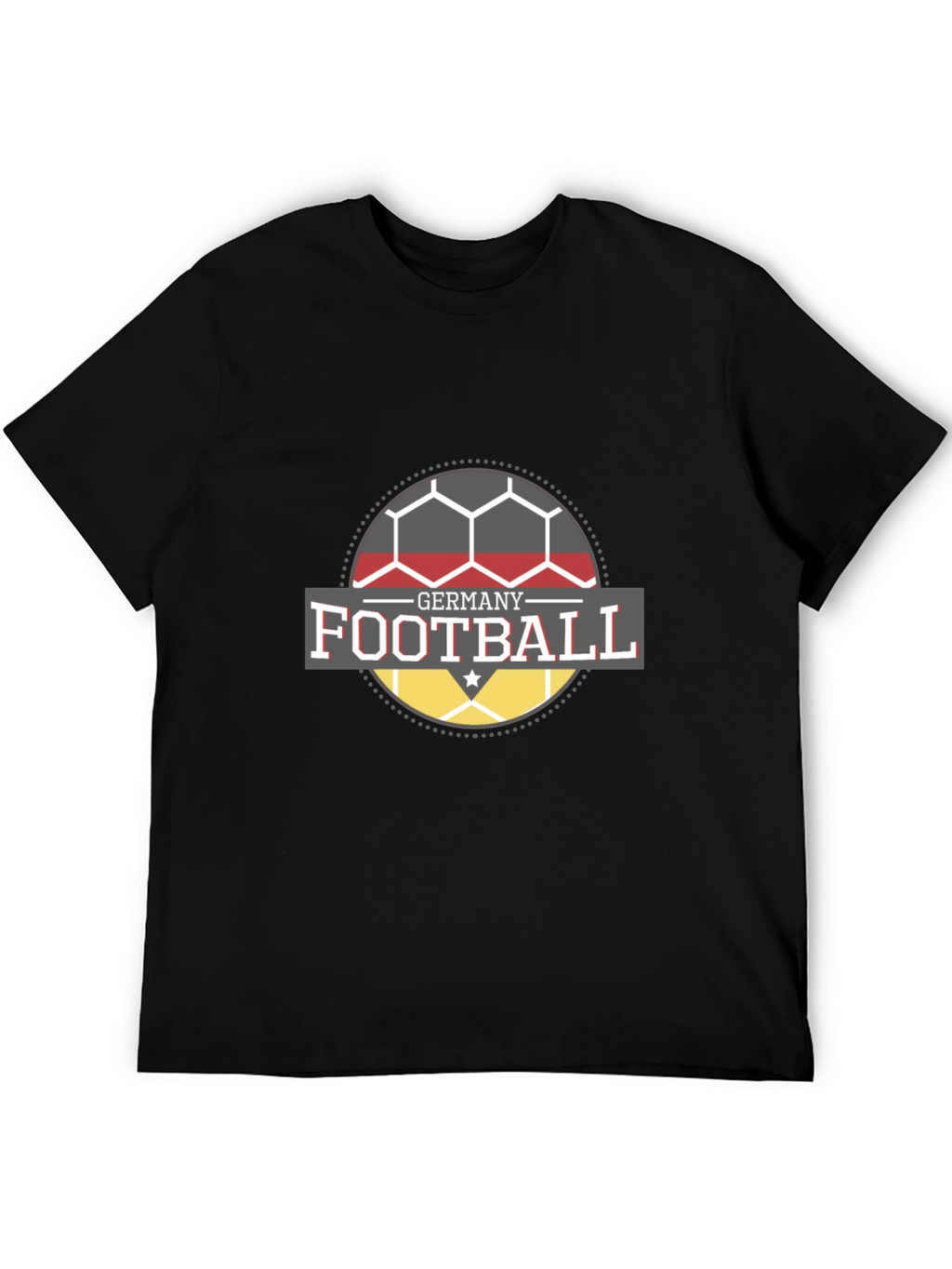Germany Football T-Shirt - Black Soccer Fan Tee