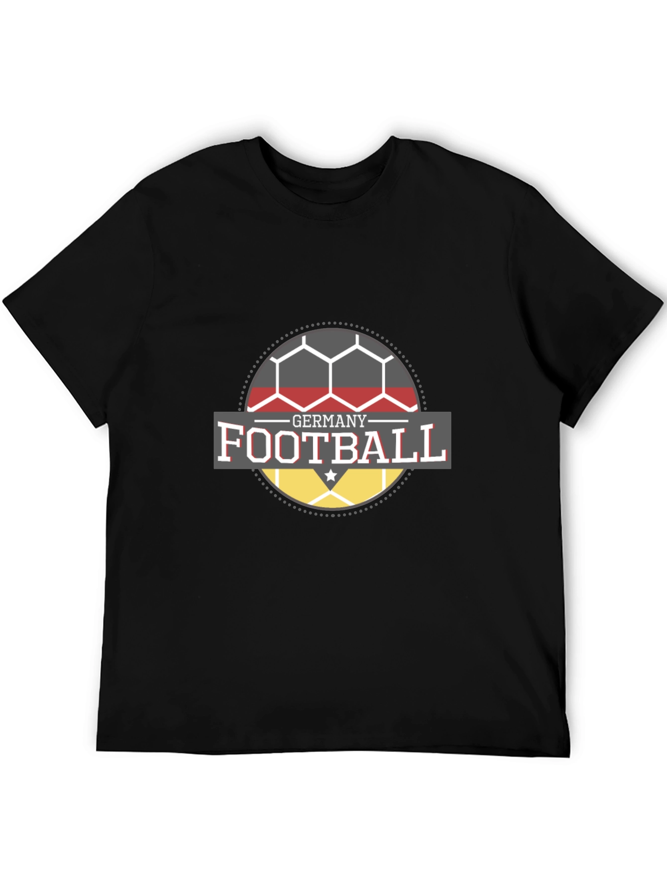 Germany Football T-Shirt - Black Soccer Fan Tee