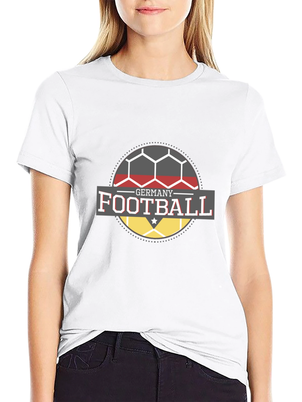 Germany Football T-Shirt - Black Soccer Fan Tee