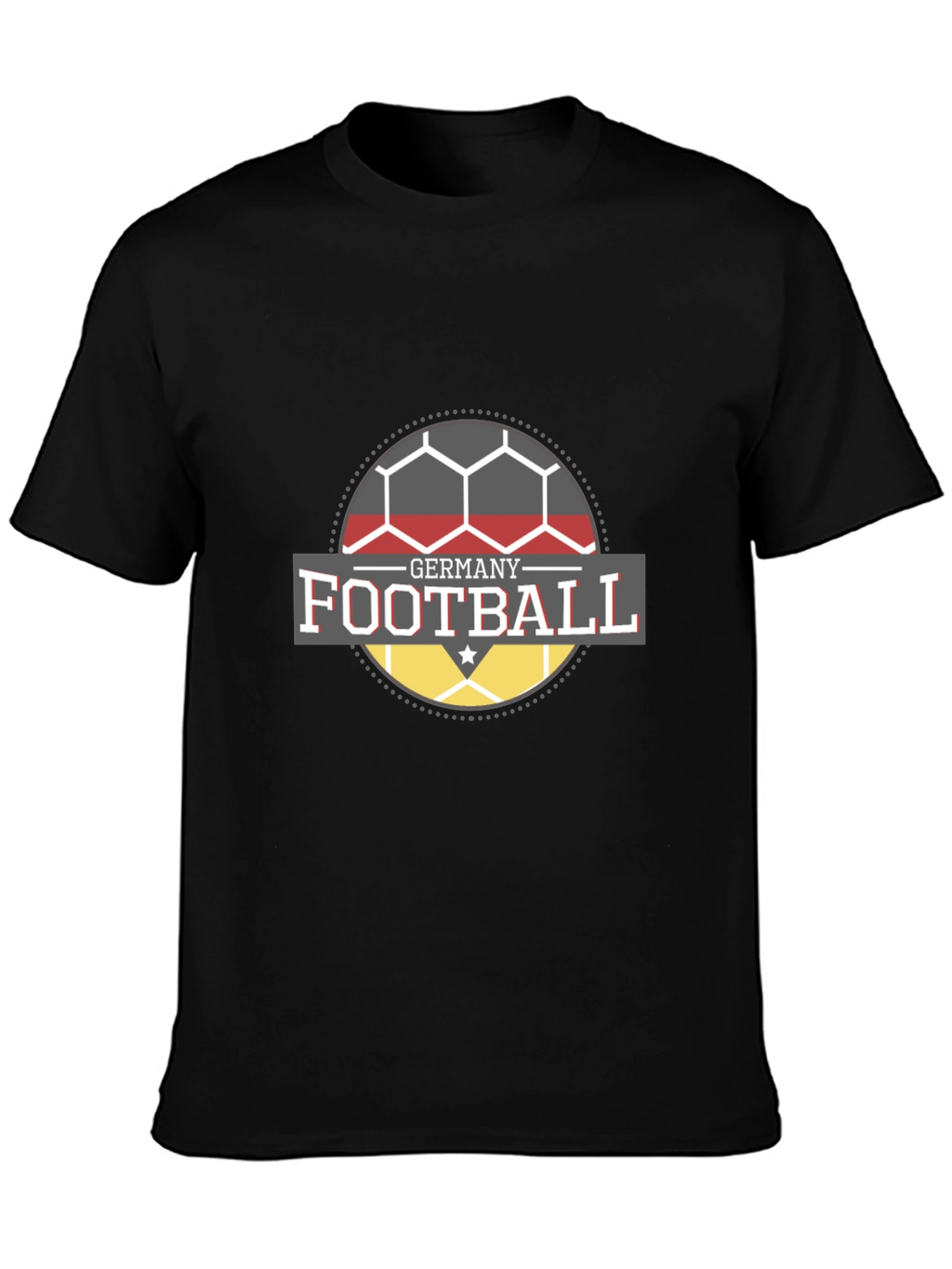 Germany Football T-Shirt - Black Soccer Fan Tee