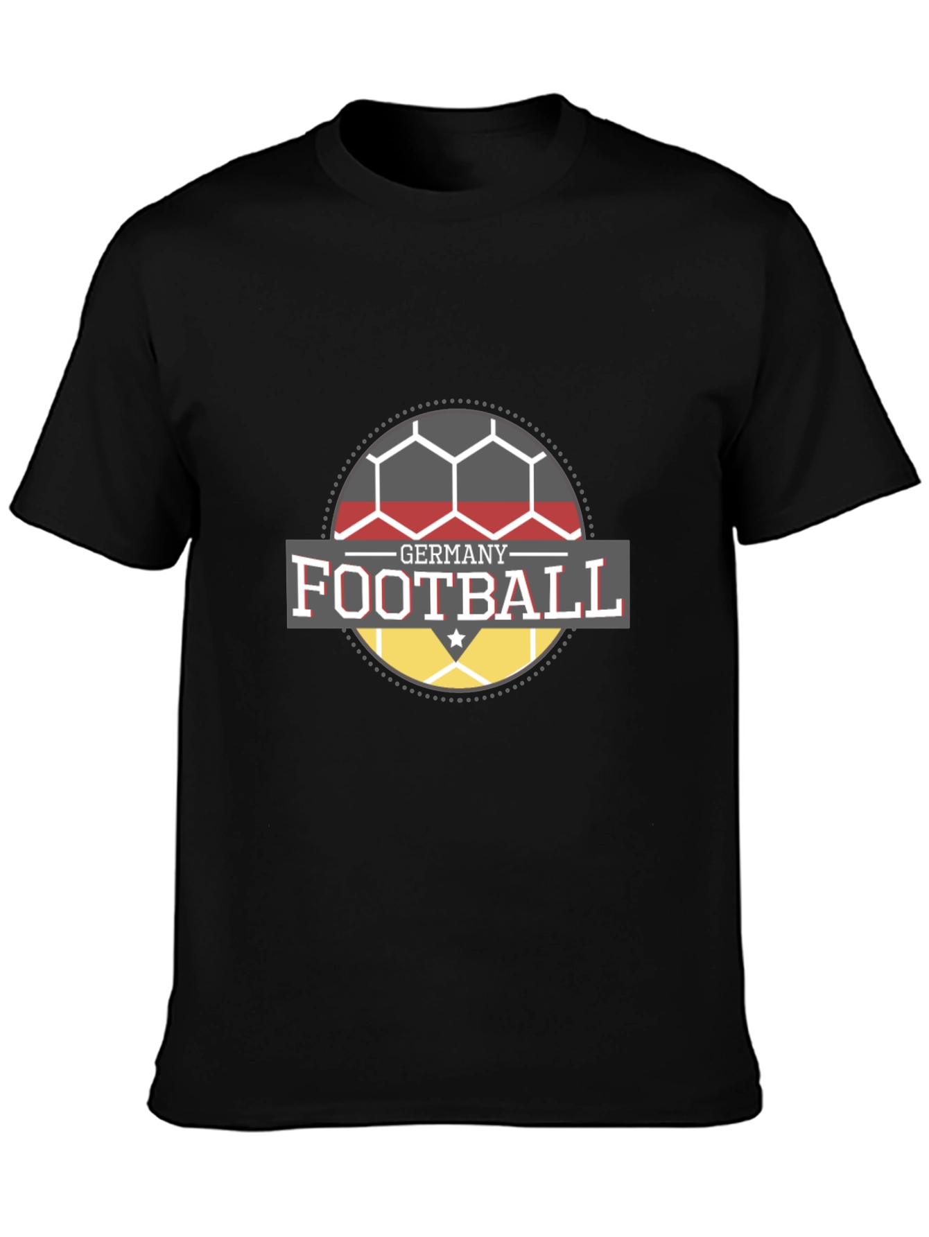 Germany Football T-Shirt - Black Soccer Fan Tee