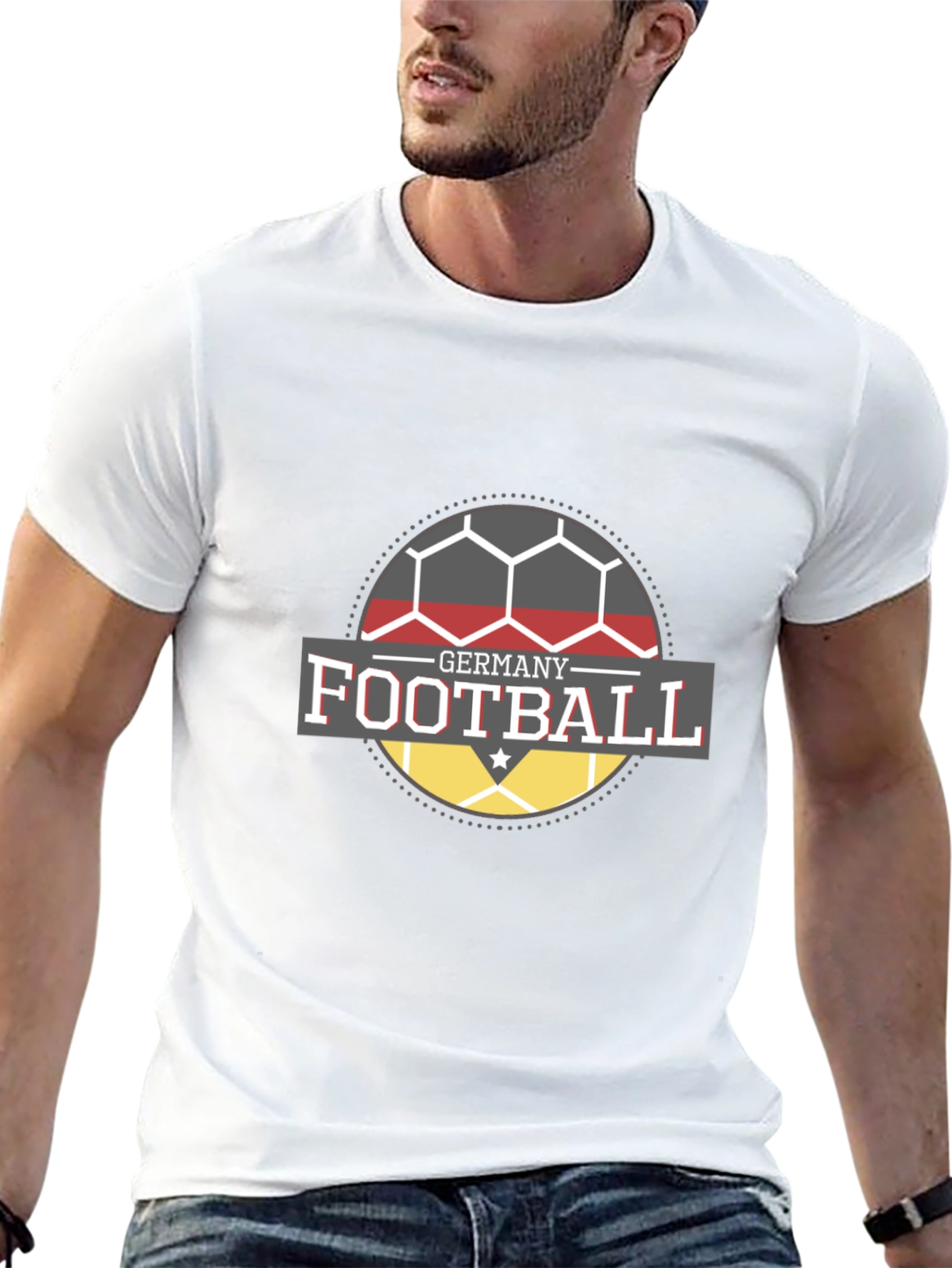 Germany Football T-Shirt - Black Soccer Fan Tee