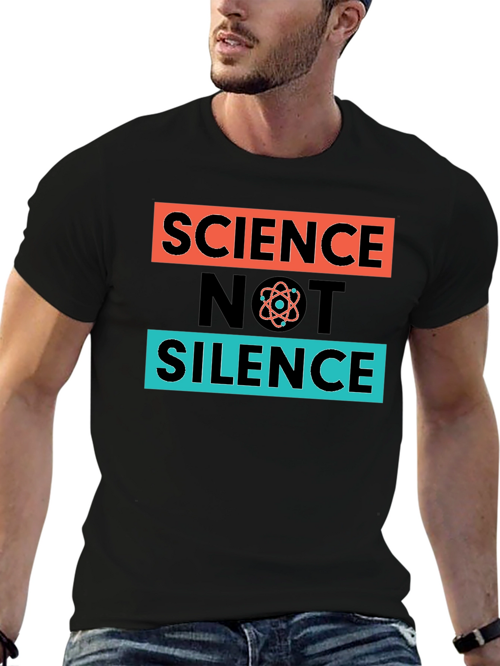 Science Not Silence T-Shirt - Black