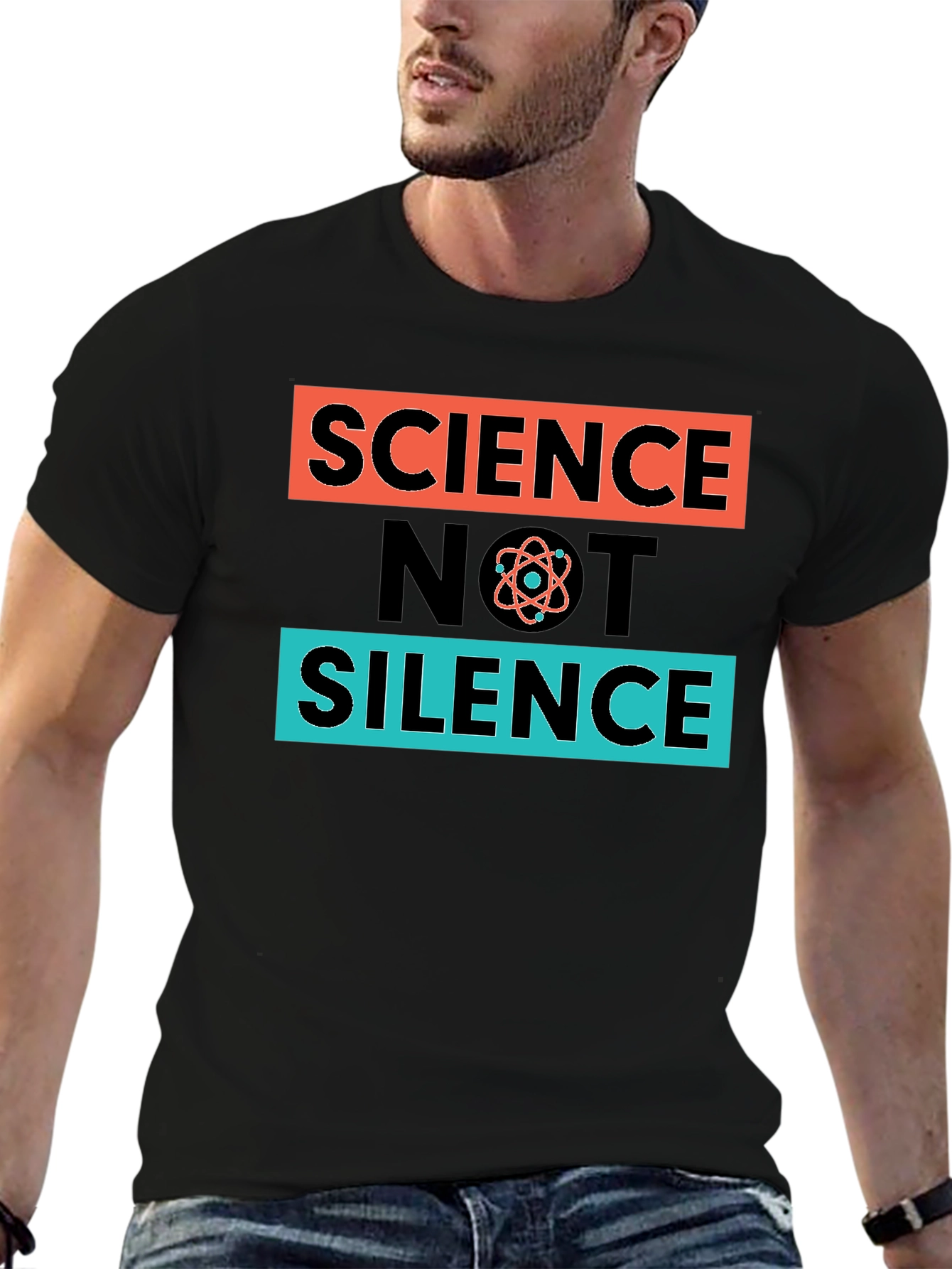 Science Not Silence T-Shirt - Black