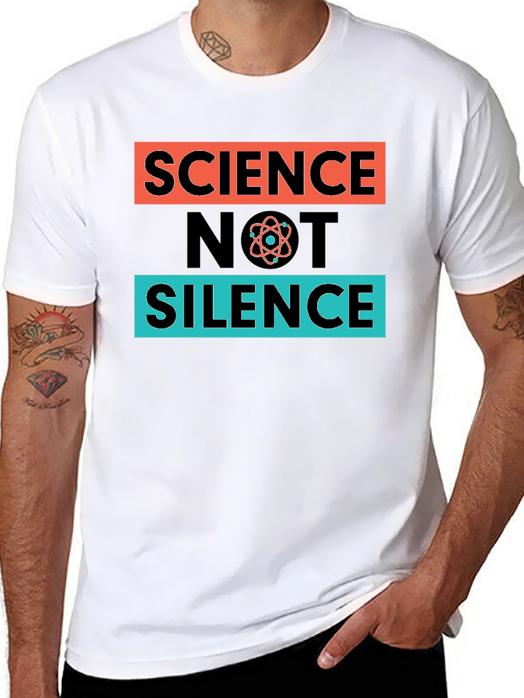 Science Not Silence T-Shirt - Black