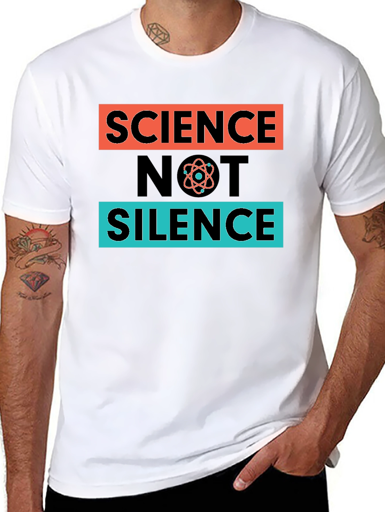 Science Not Silence T-Shirt - Black