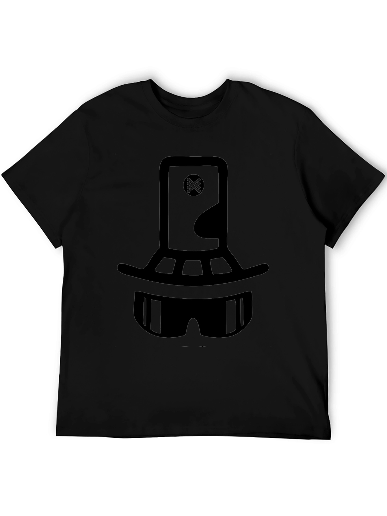 Cool Black Graphic Tee - The Hat Man