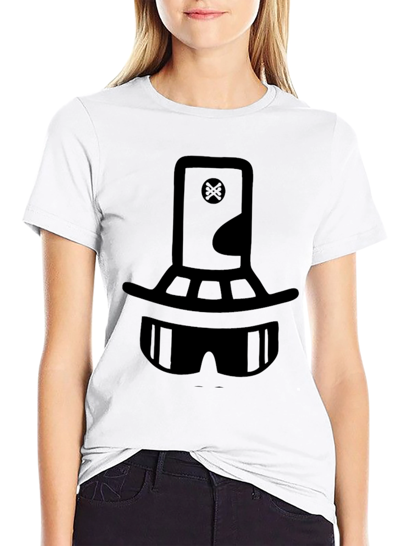 Cool Black Graphic Tee - The Hat Man