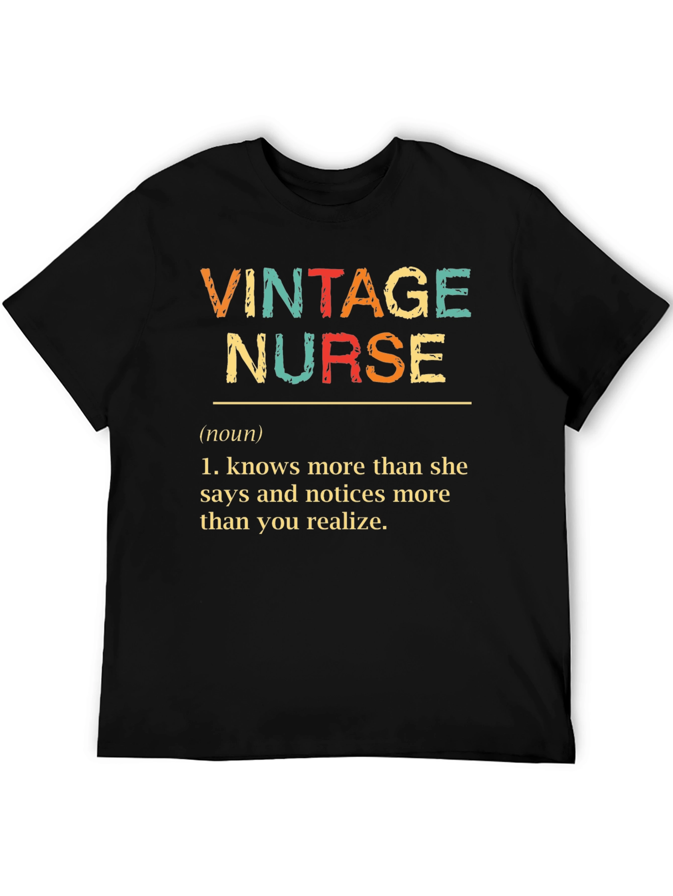 Vintage Nurse T-Shirt: Definition of a Hero