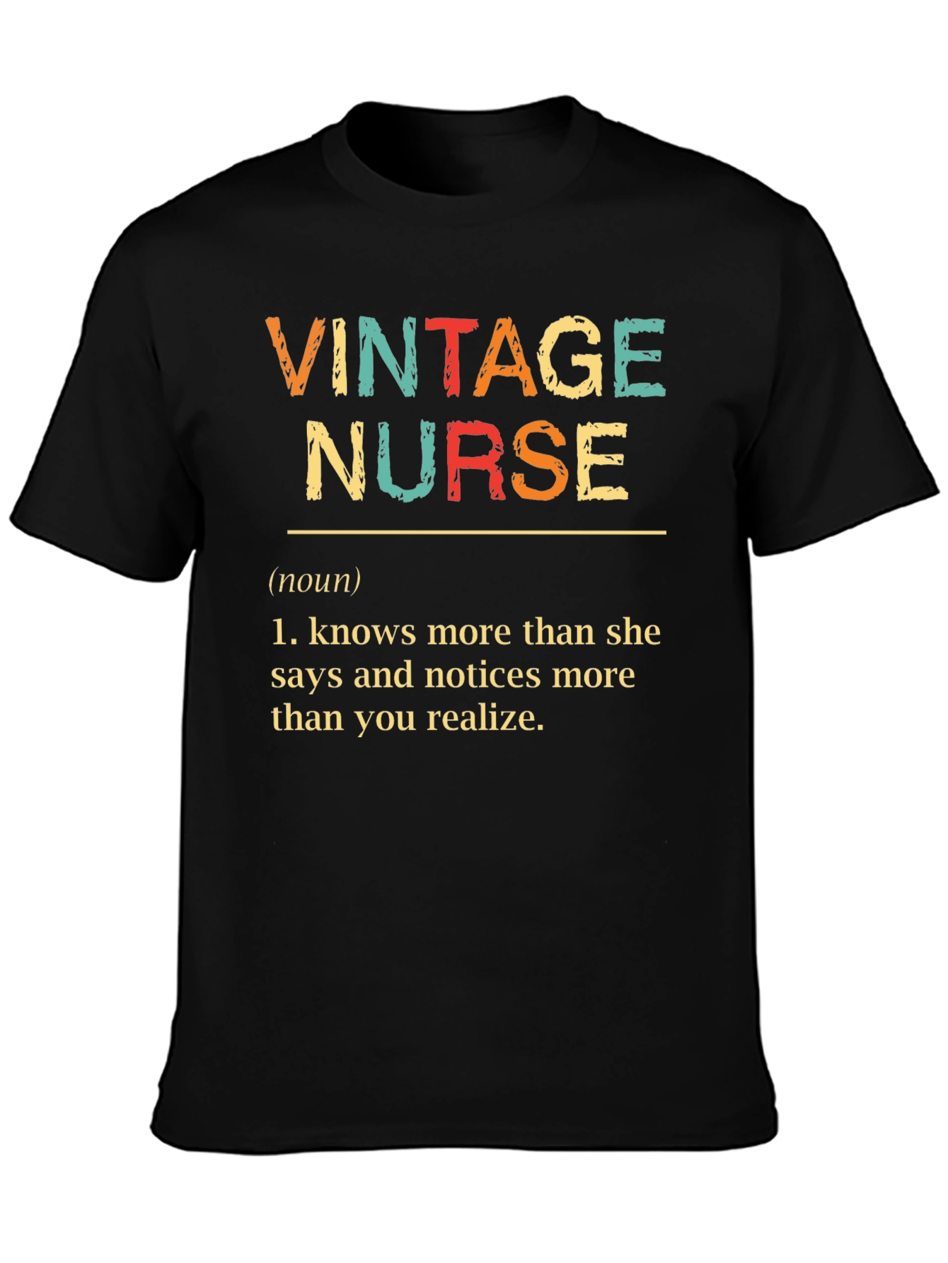 Vintage Nurse T-Shirt: Definition of a Hero