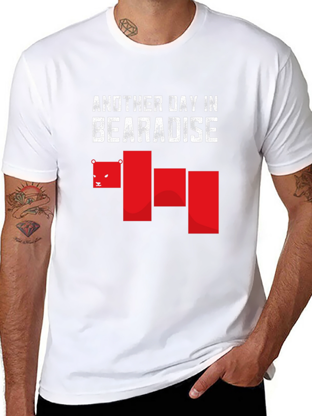 Bearadise T-Shirt: Relaxed Fit Cool Graphic Tee