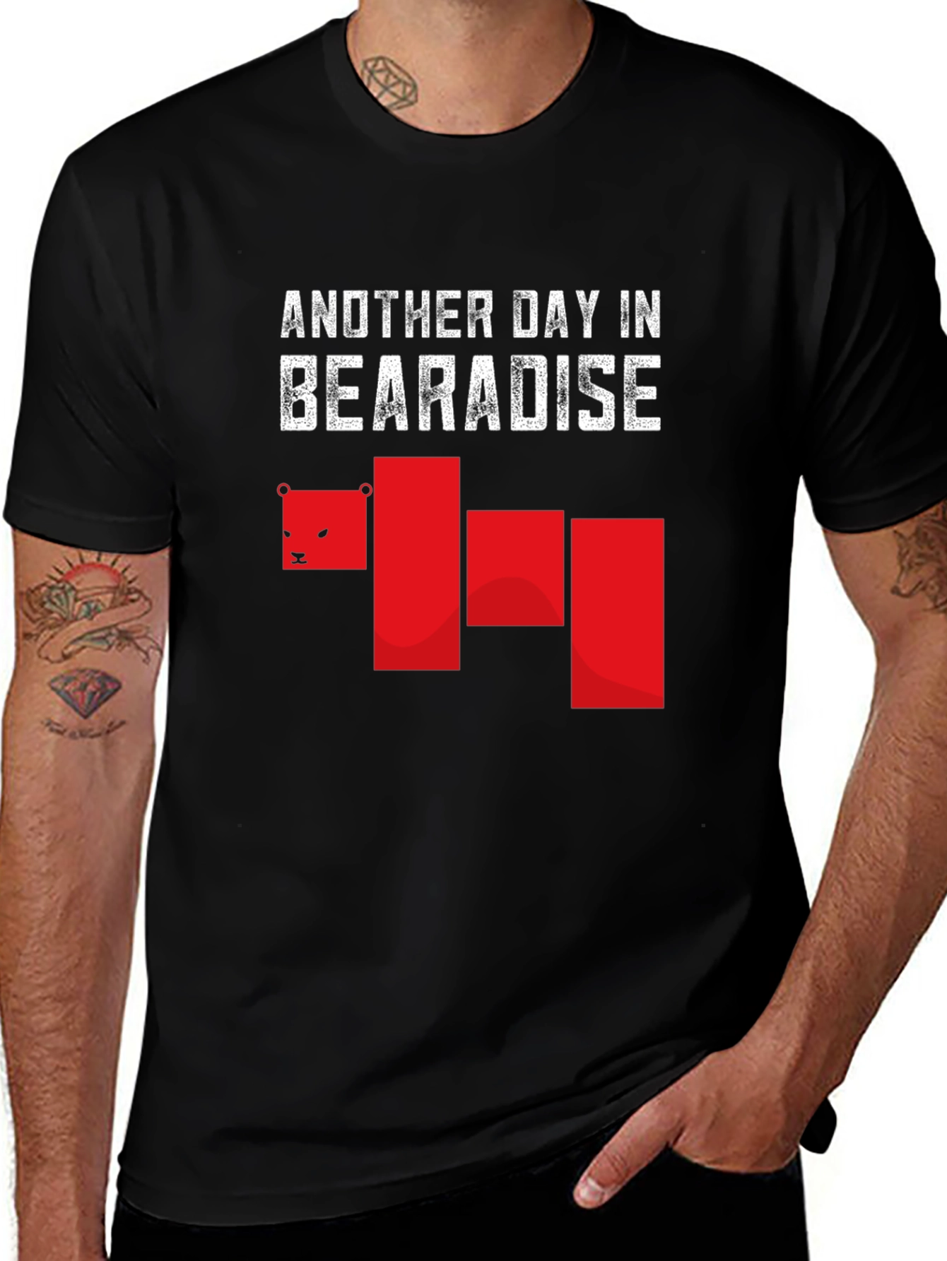 Bearadise T-Shirt: Relaxed Fit Cool Graphic Tee
