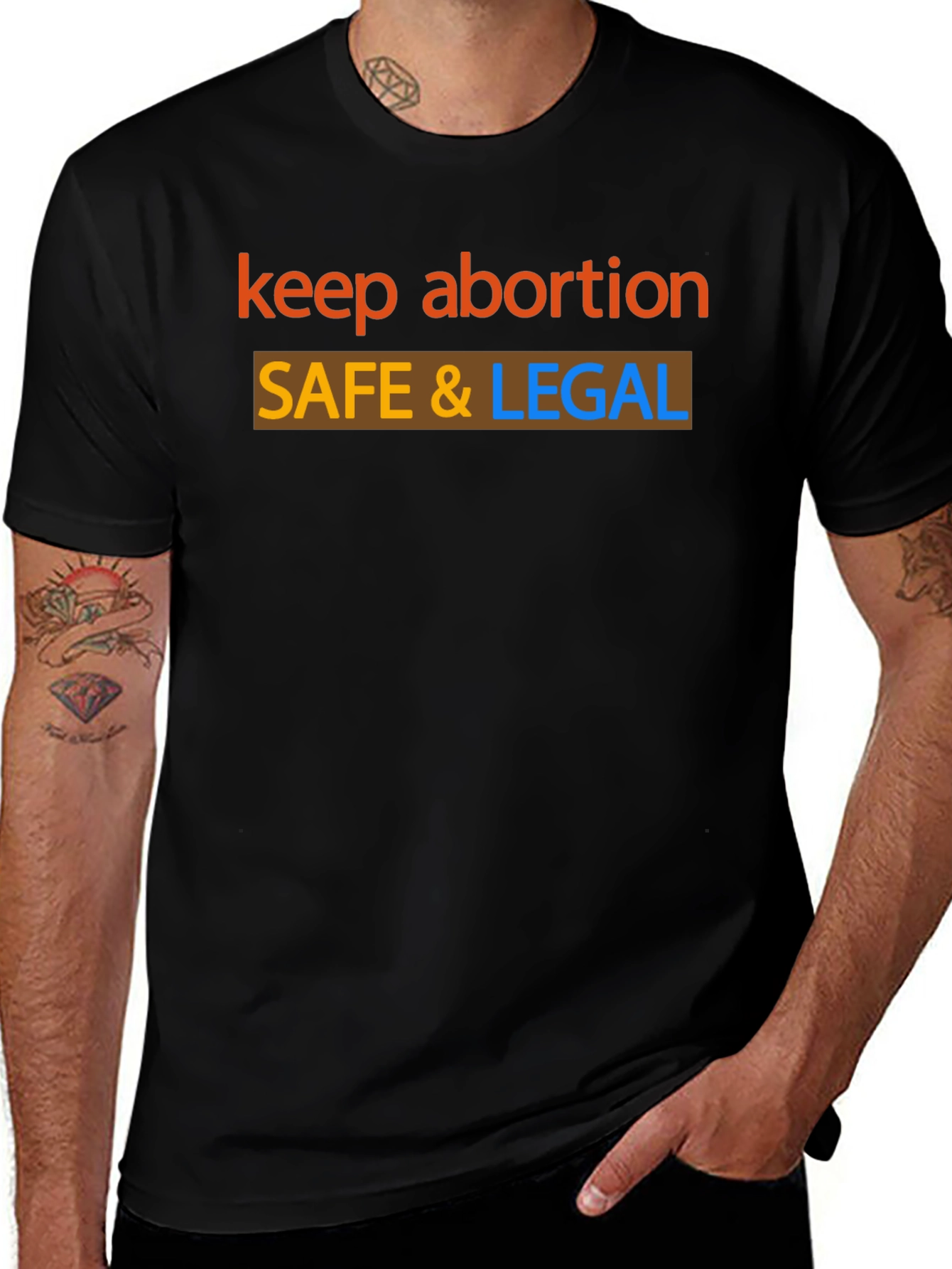 Keep Abortion Safe & Legal Graphic Tee - Pro Choice Shirt