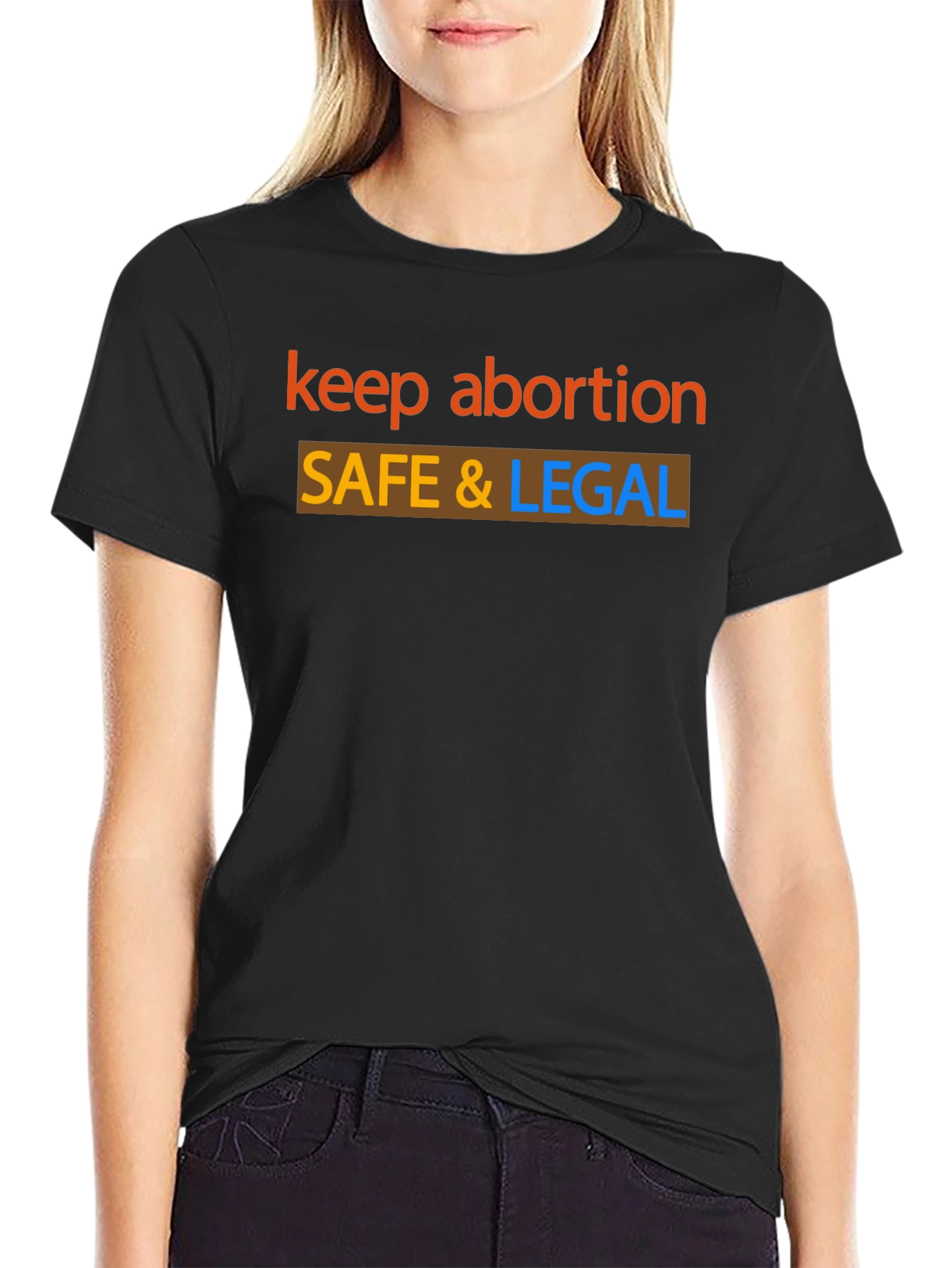 Keep Abortion Safe & Legal Graphic Tee - Pro Choice Shirt
