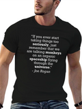 Joe Rogan Quote T-Shirt - Monkeys on Spaceship