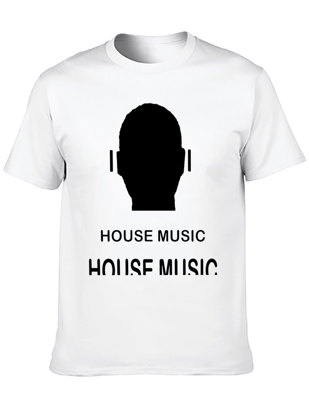 House Music Silhouette Tee - Black