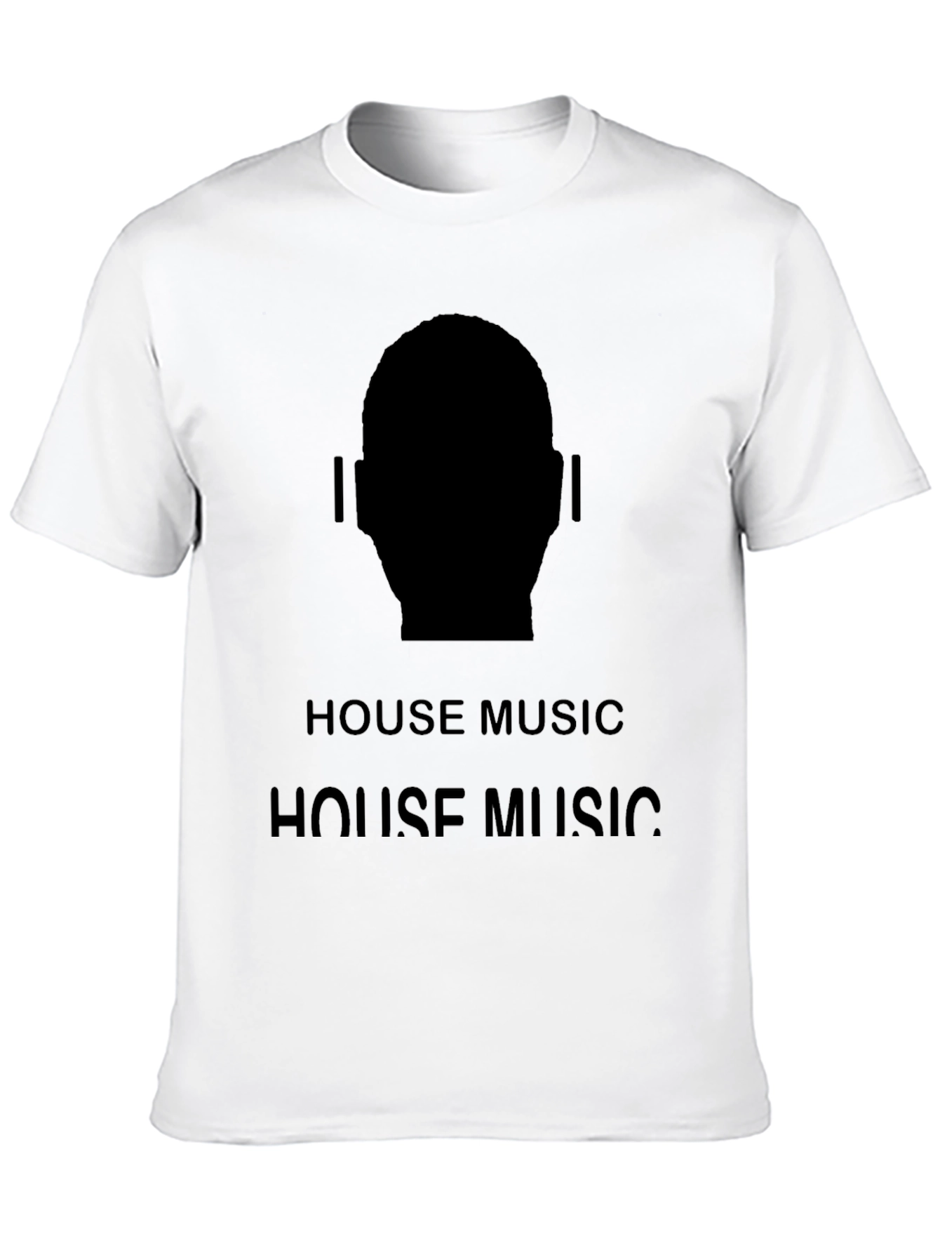 House Music Silhouette Tee - Black