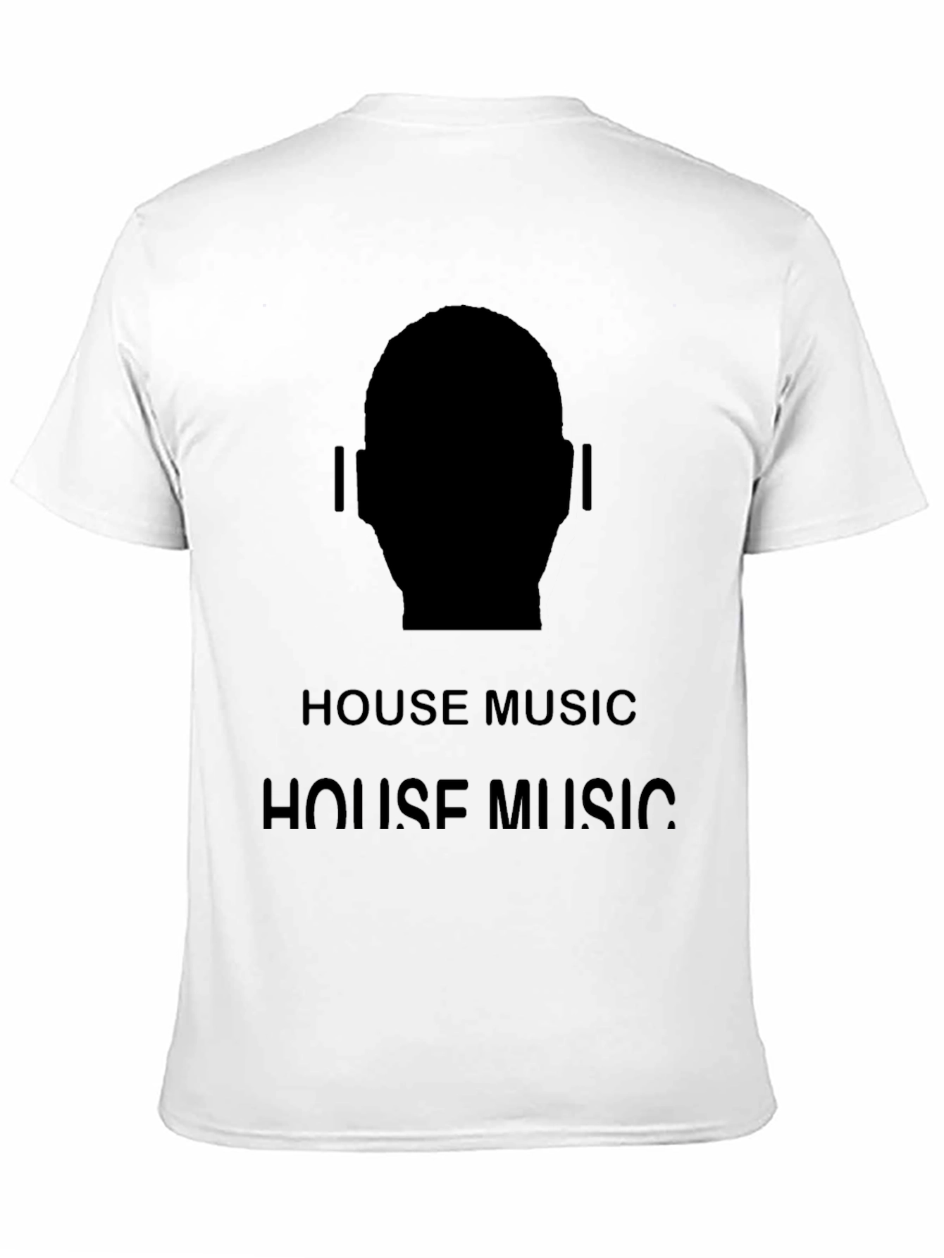 House Music Silhouette Tee - Black