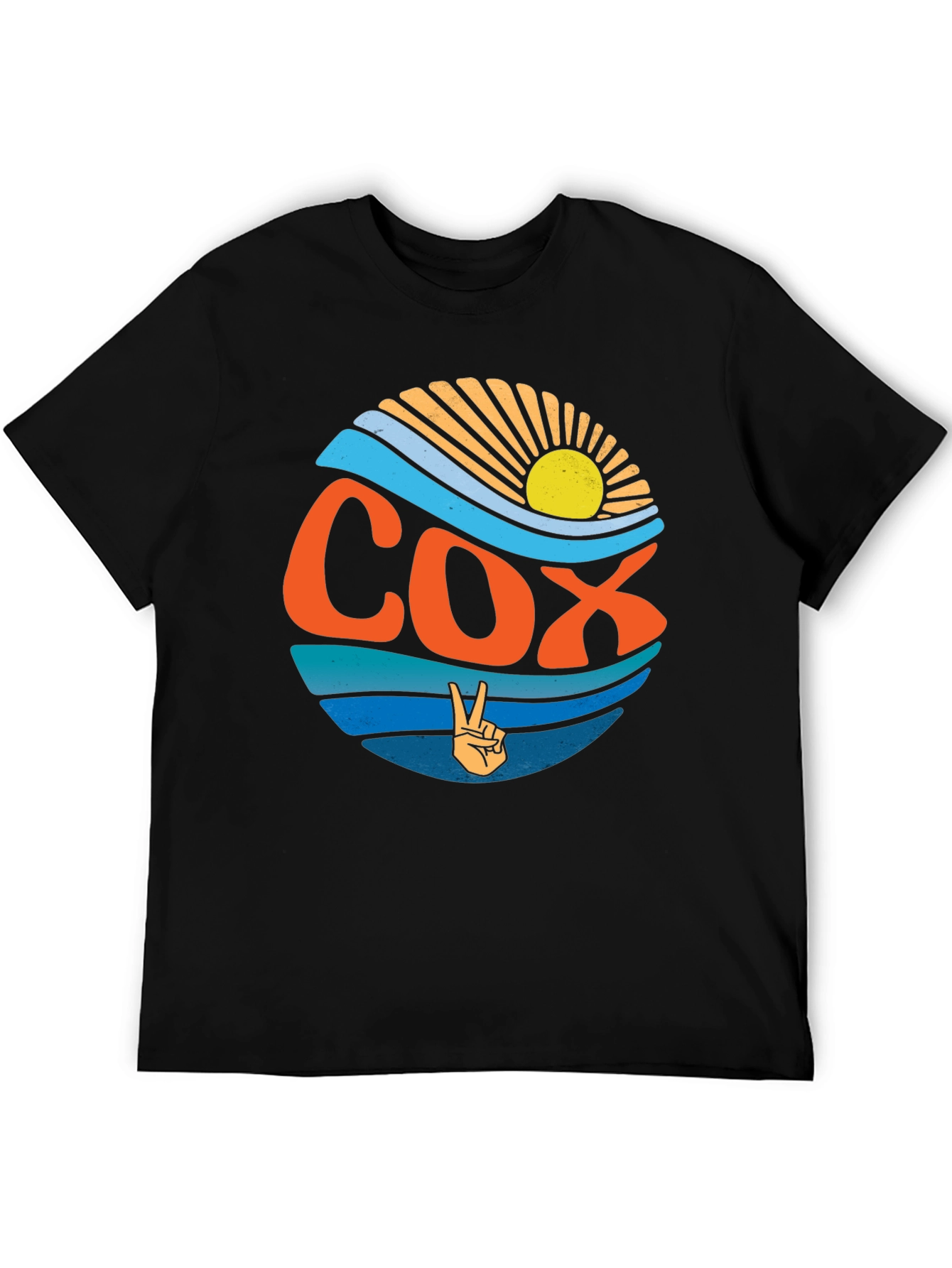 Vintage COX Peace Sign T-Shirt - Retro Summer Vibes