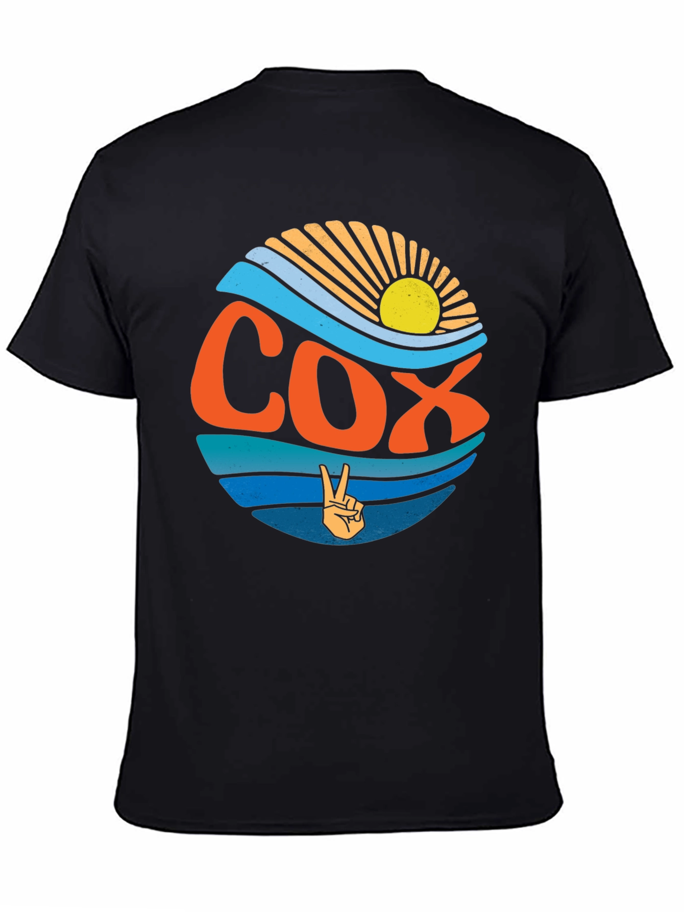 Vintage COX Peace Sign T-Shirt - Retro Summer Vibes