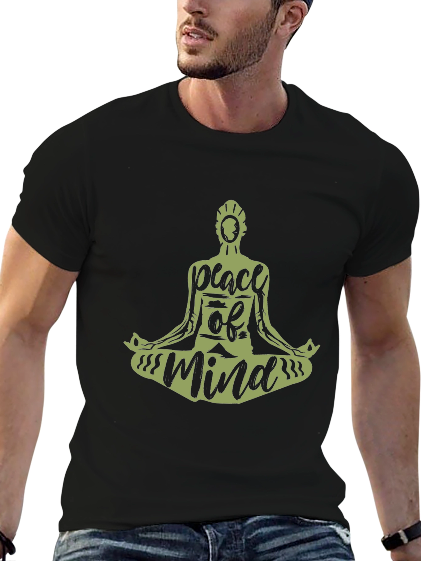 Peace of Mind T-Shirt - Meditating Graphic Tee