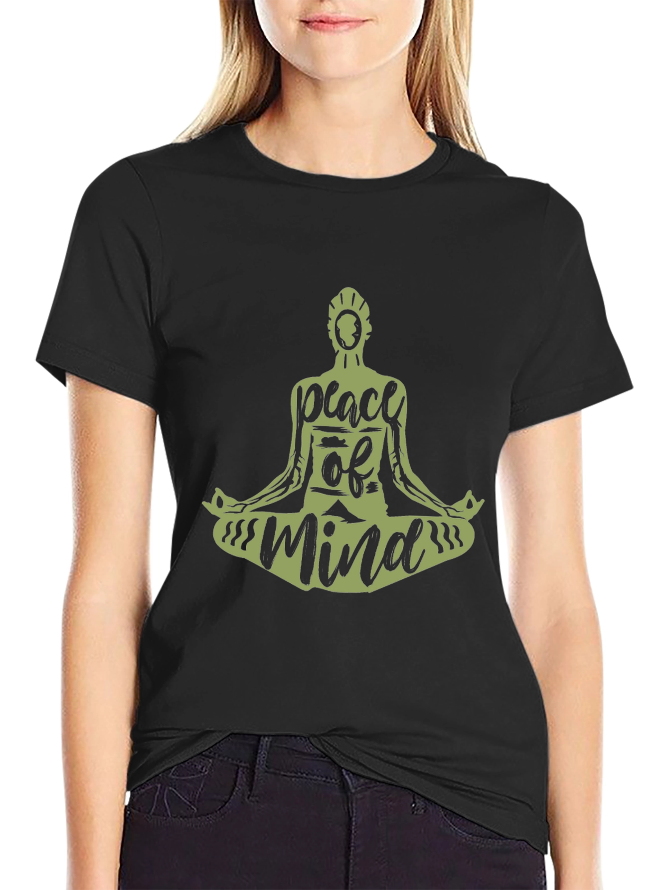 Peace of Mind T-Shirt - Meditating Graphic Tee